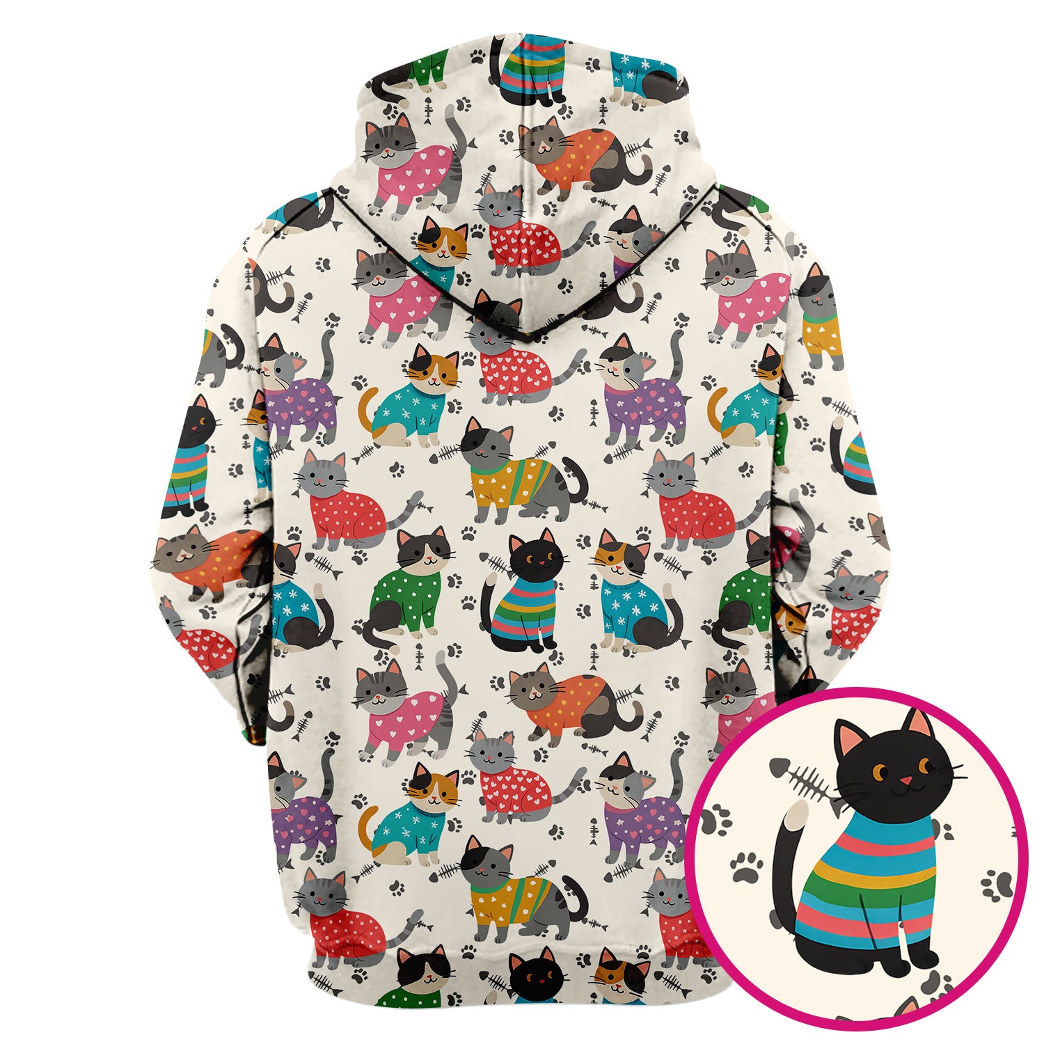 Cute Cat Nurse Scrub Top Multi Color - Funny Kitty Print Scrub Shirt for Women - Colorful Nursing Work Shirt with Pockets