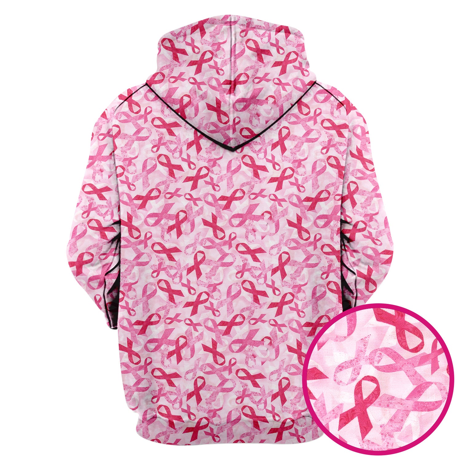 Breast Cancer Awareness Scrub Top - Pink Ribbon Nurse Shirt All Over Print - RN CNA LPN Gift