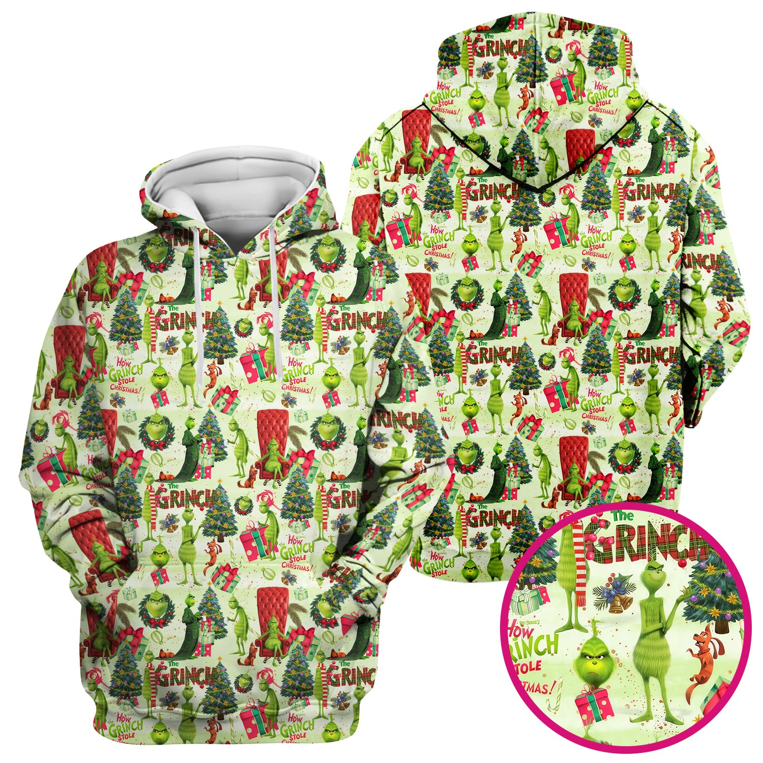 Funny Christmas Nurse Scrubs for Women - Merry Grinchmas Top - Cute Medical Uniform for RN CNA LPN LVN EN