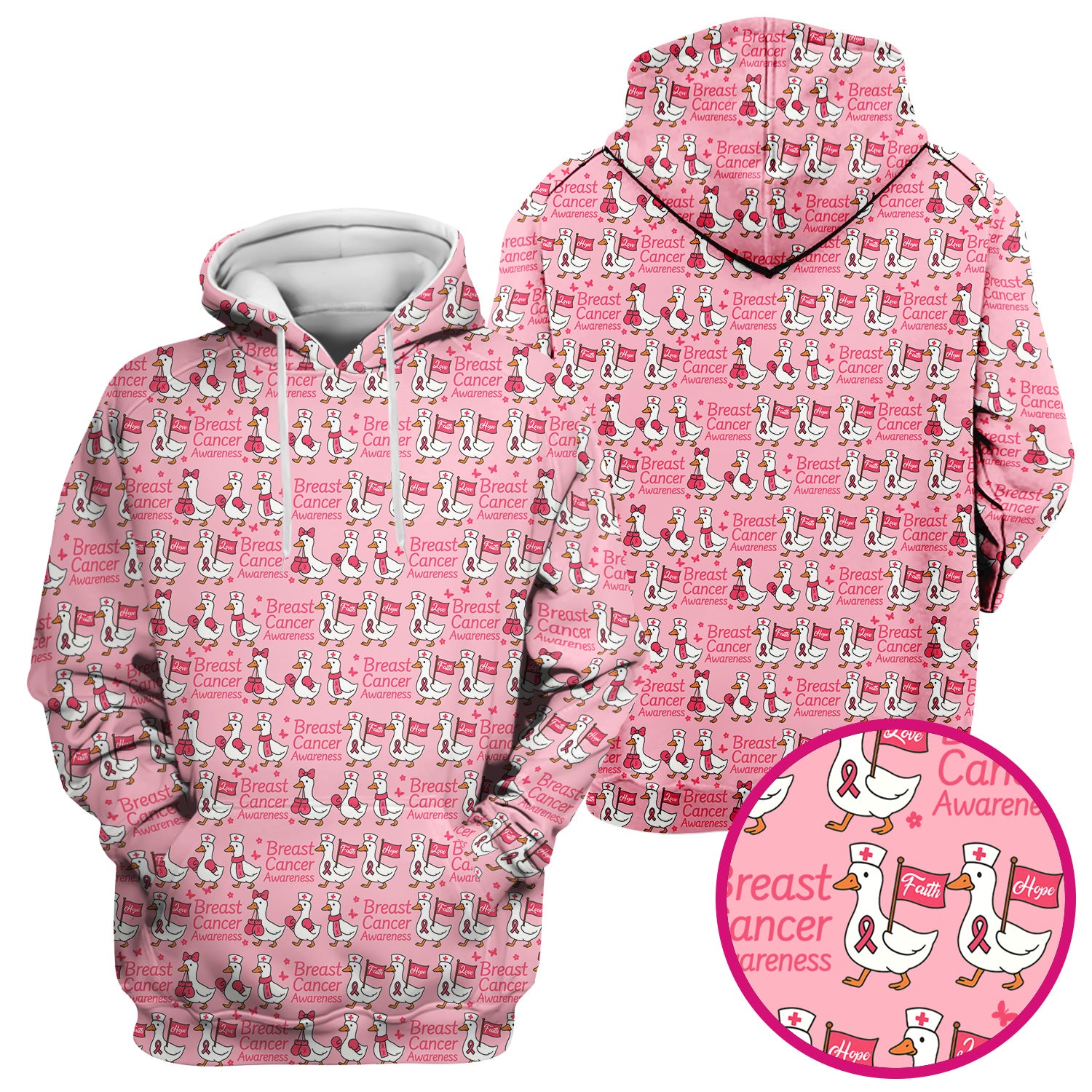 Breast Cancer Awareness Scrub Top - Cute Medical Uniform Scrub For Women - CNA RN LPN Gift