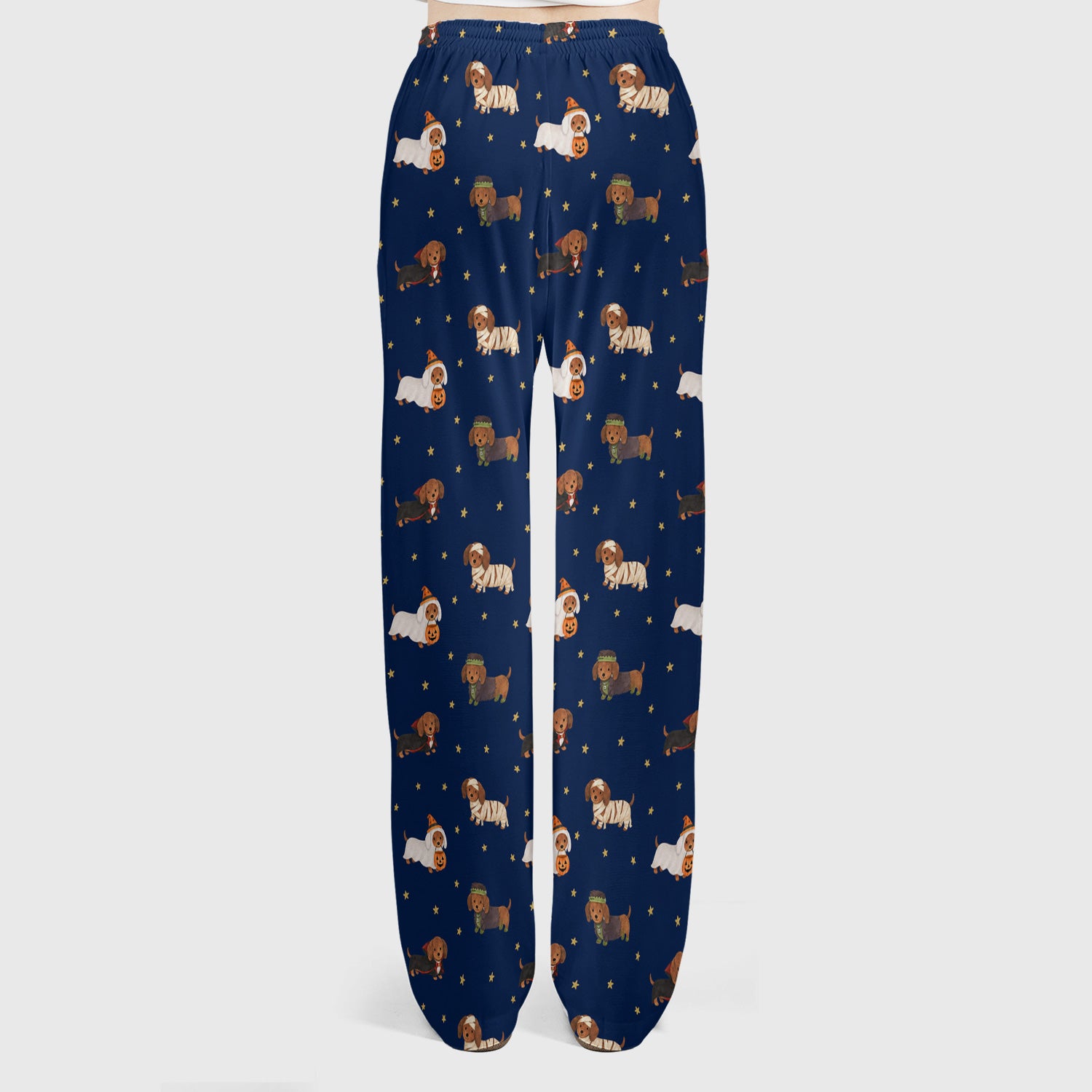 Halloween Mummy Dachshund Scrub Set, Scrub Pants and V Neck Top