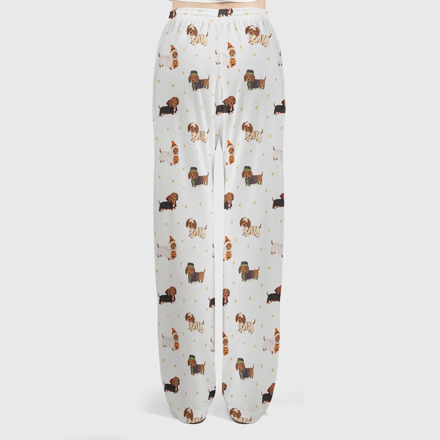 Halloween Mummy Dachshund Scrub Set, Scrub Pants and V Neck Top