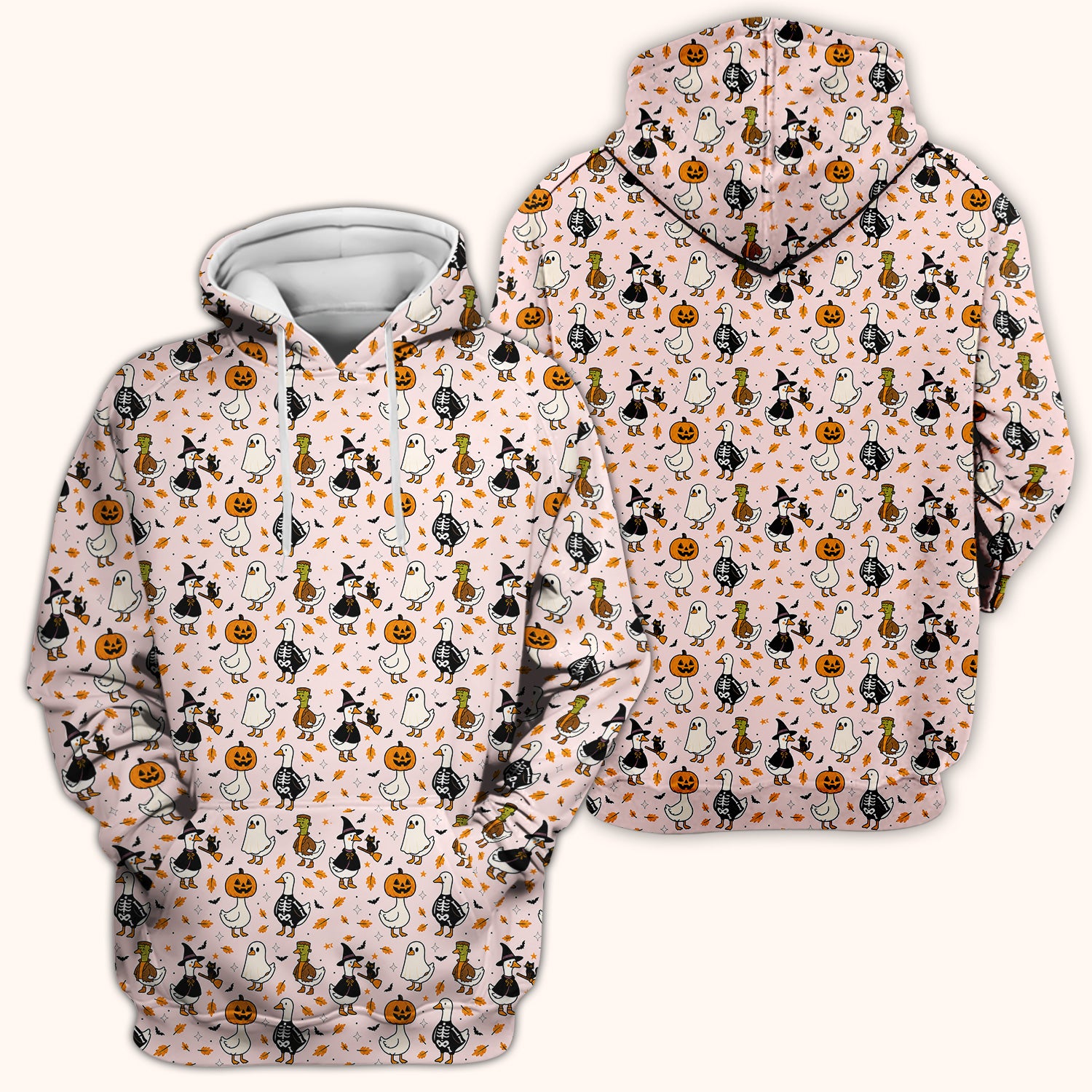 Spooky Halloween Goose Scrub Top, Comfortable Scrubs for Nurses