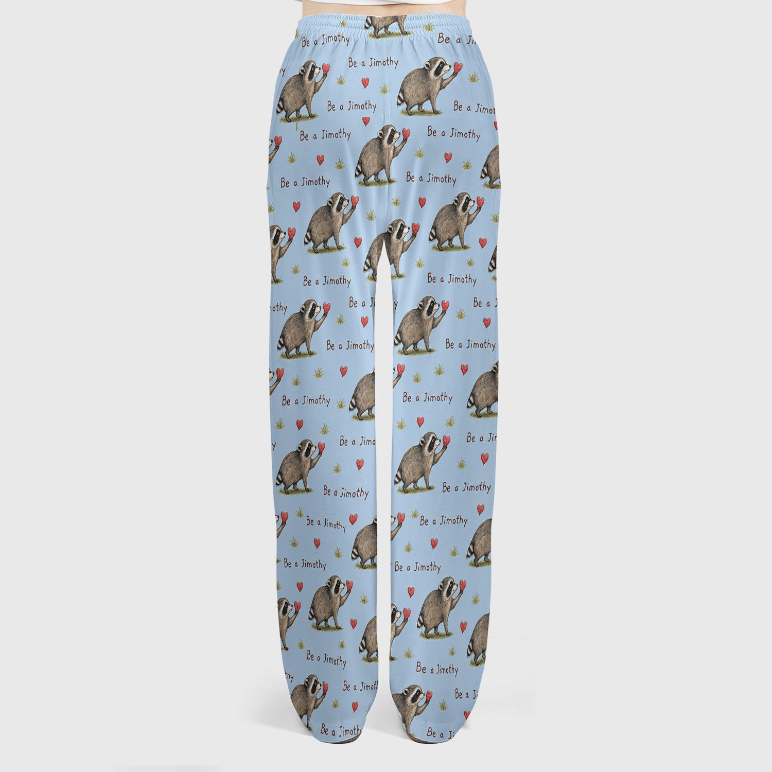 Cute Be A Jimothy Raccoon Hearts Scrub Set, Scrub Pants and V Neck Top