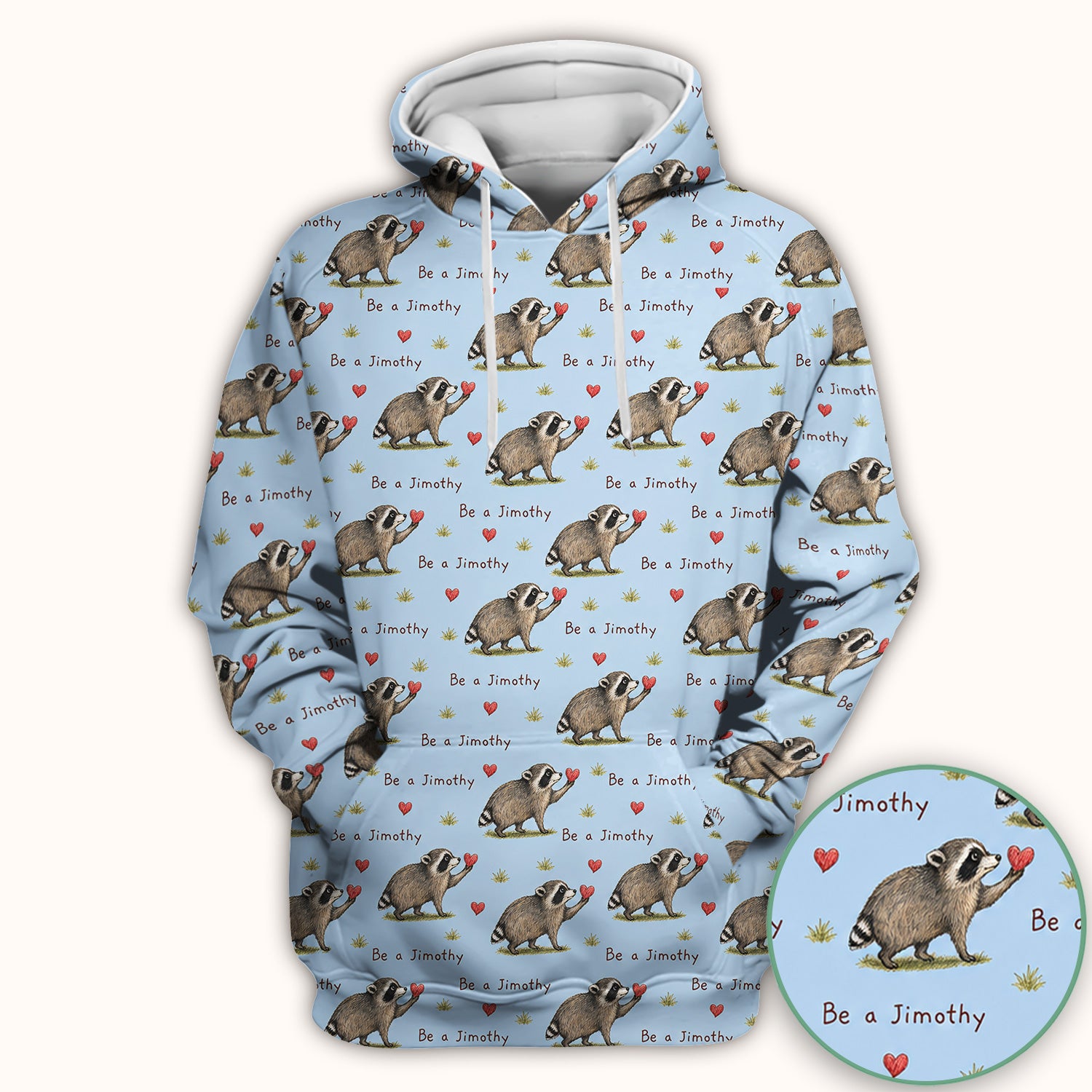 Cute Be A Jimothy Raccoon Hearts Scrub Top, Comfortable Scrubs for Nurses