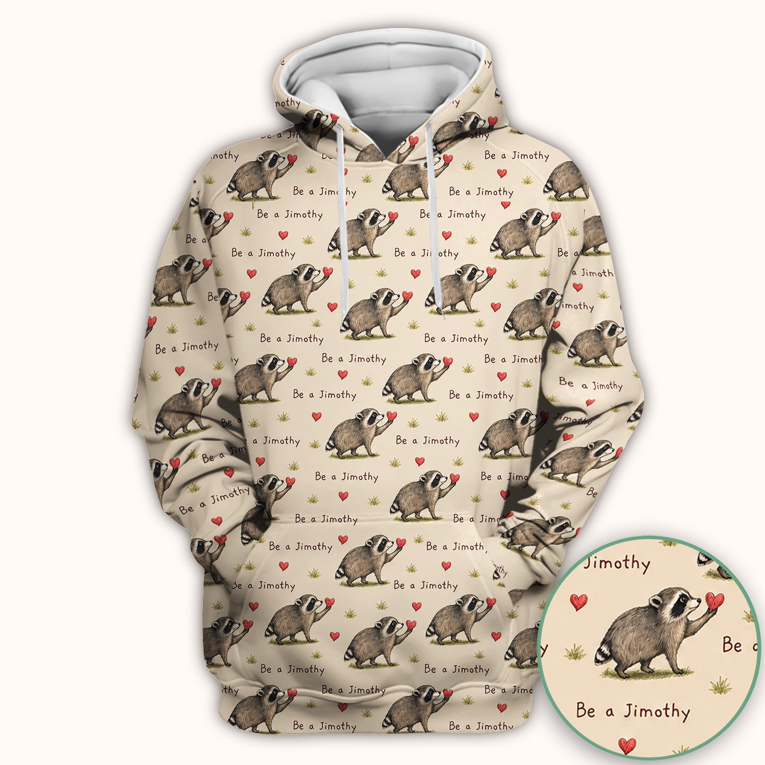 Cute Be A Jimothy Raccoon Hearts Scrub Top, Comfortable Scrubs for Nurses