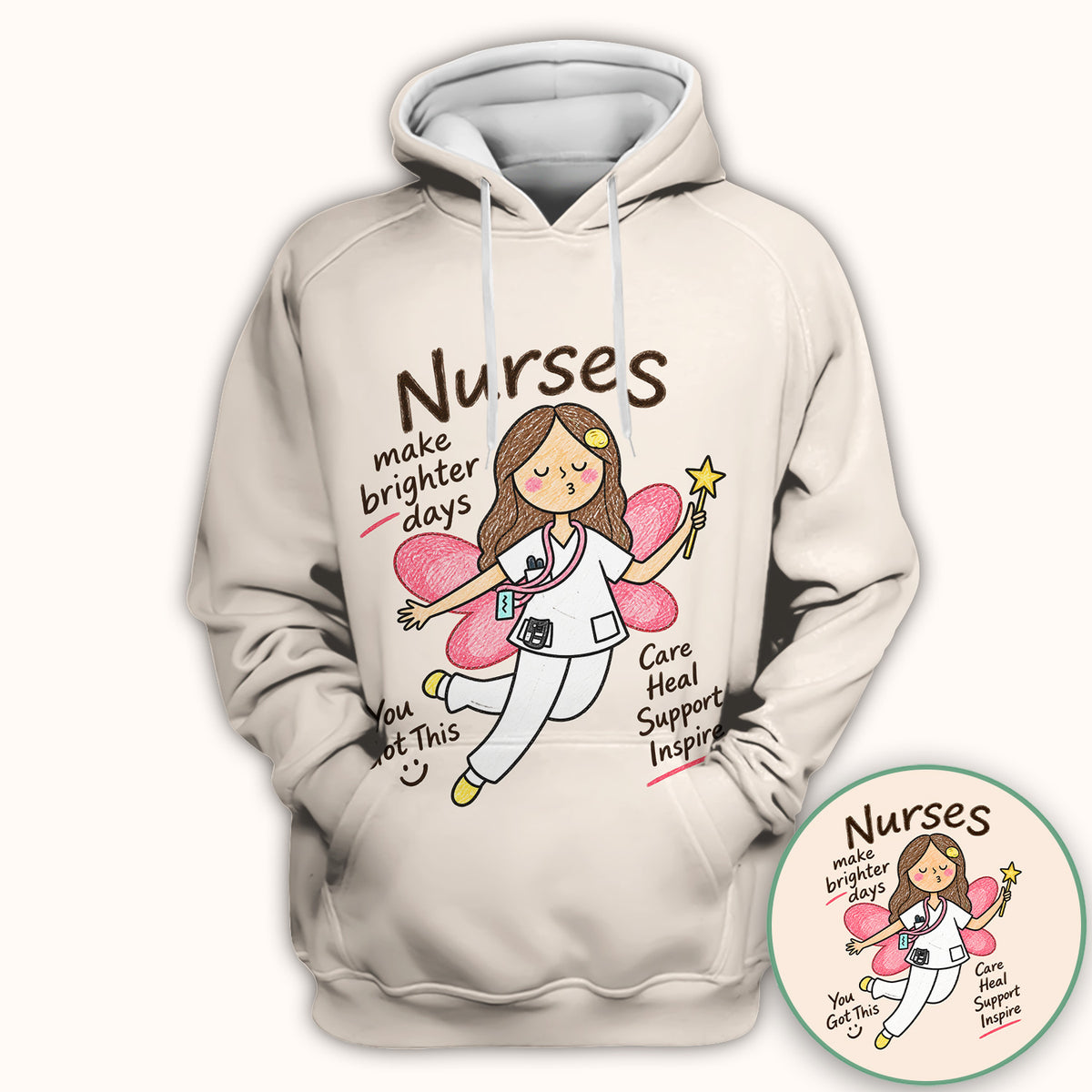 Nurses Make Brighter Days Fairy T-Shirt