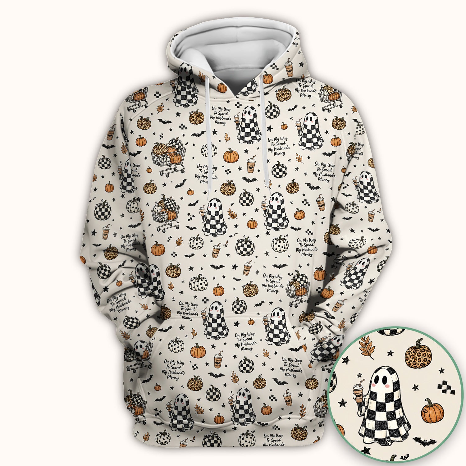 Halloween On My Way To Spend My Husband's Money Scrub Top, Comfortable Scrubs for Nurses
