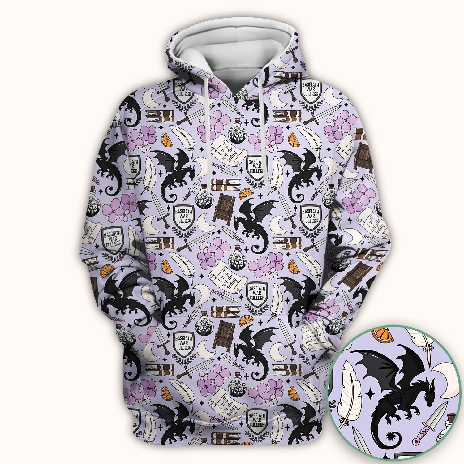 Spooky Gothic Fantasy Dragon Pattern Scrub Top, Comfortable Scrubs for Nurses