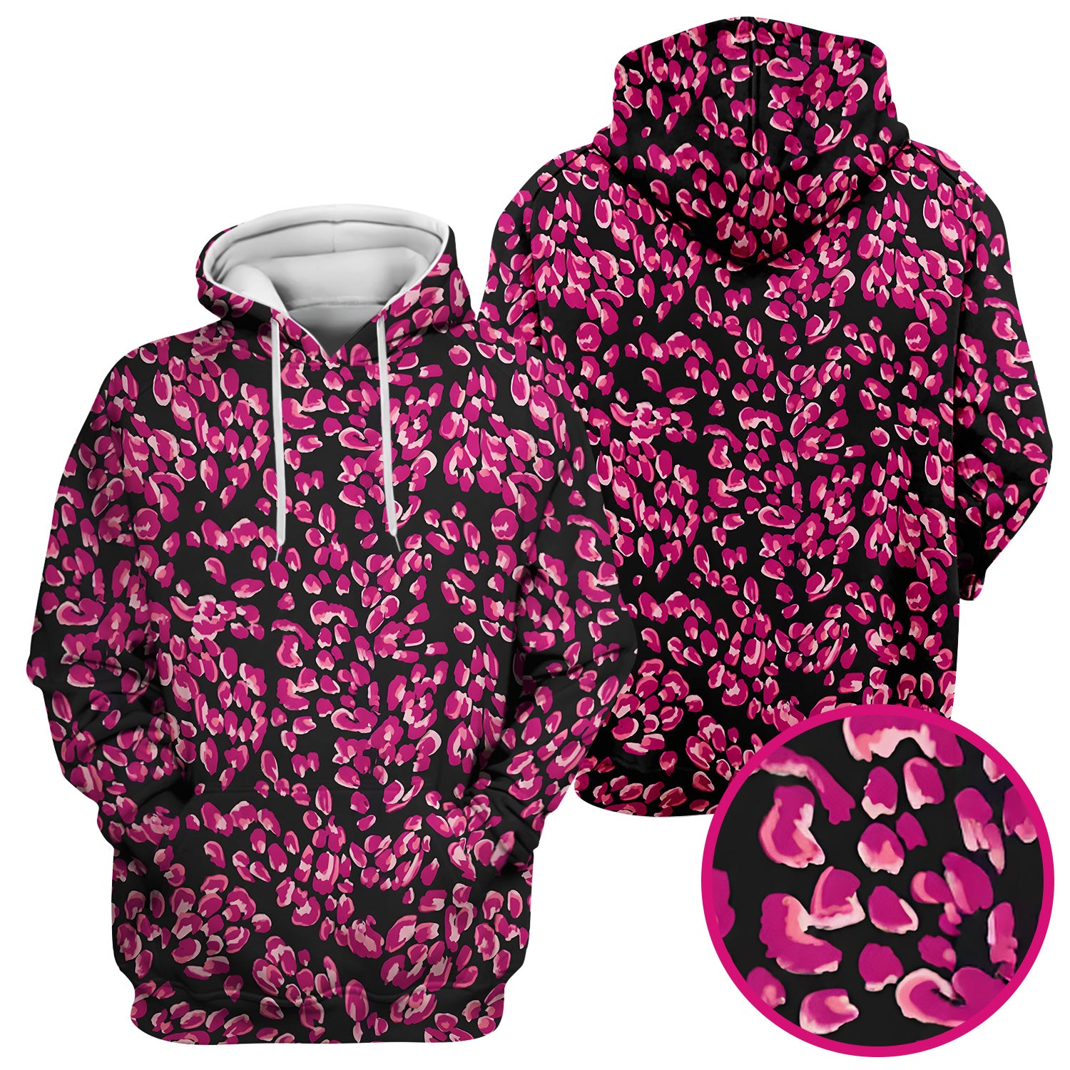 Falling Pink Rose Petals All Over Print Scrub Top, Comfortable Scrubs for Nurses