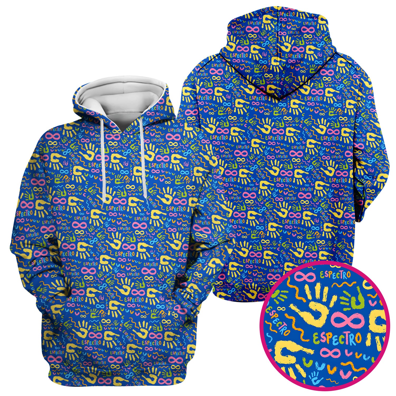 Autism Awareness Infinity Handprint Scrub Top, Comfortable Scrubs for Nurses