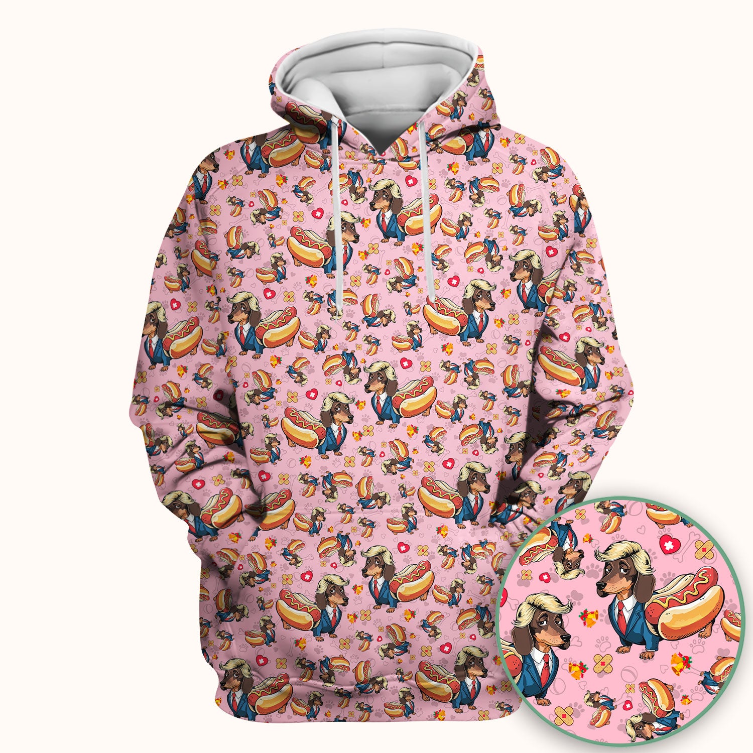 They're Eating The Dogs - Funny Dachshund Hot Dog Scrub Top - Hilarious Medical Uniform