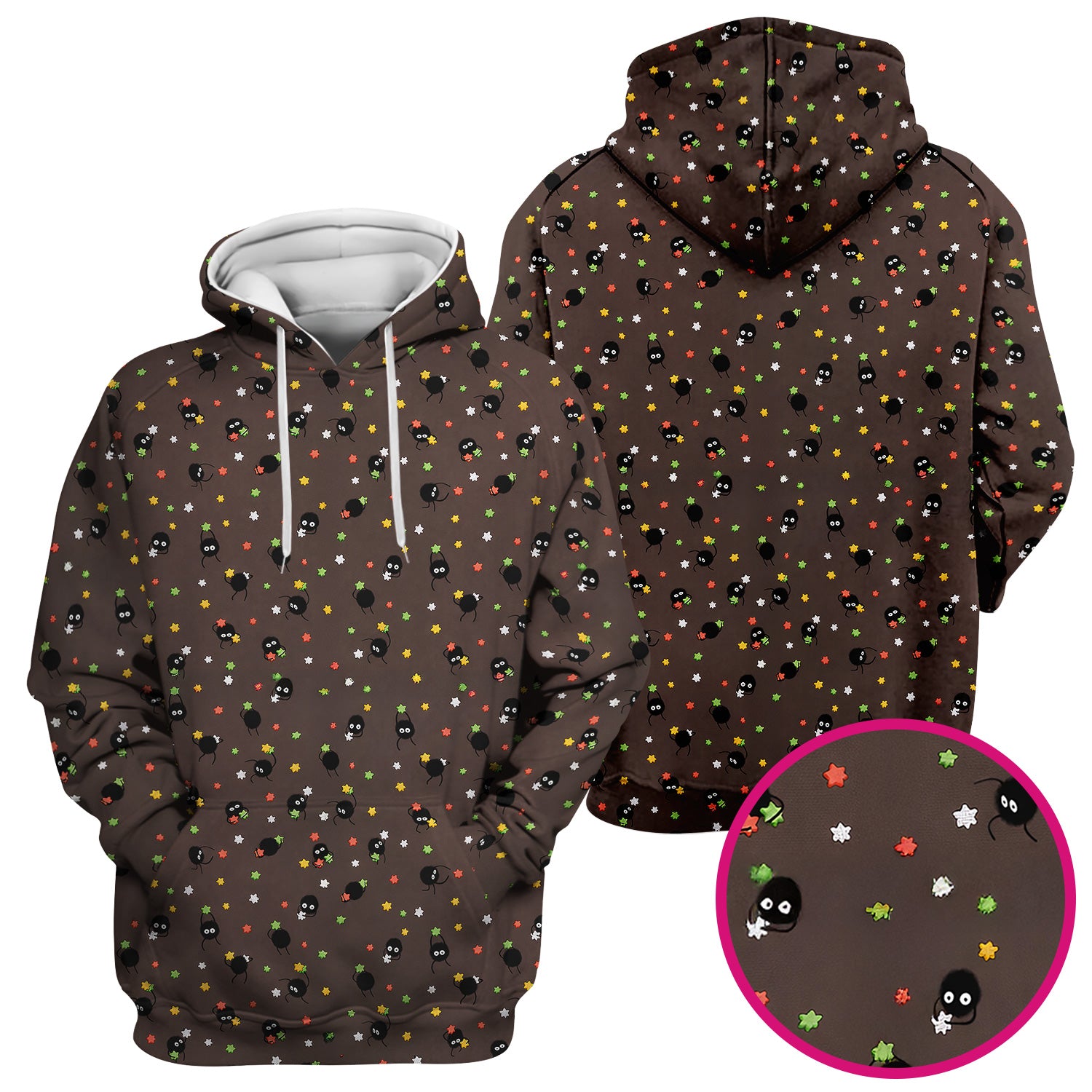Funny Spider Pattern Pattern Pattern Scrub Top, Cartoon Spider Pattern Nursing Uniform For Women