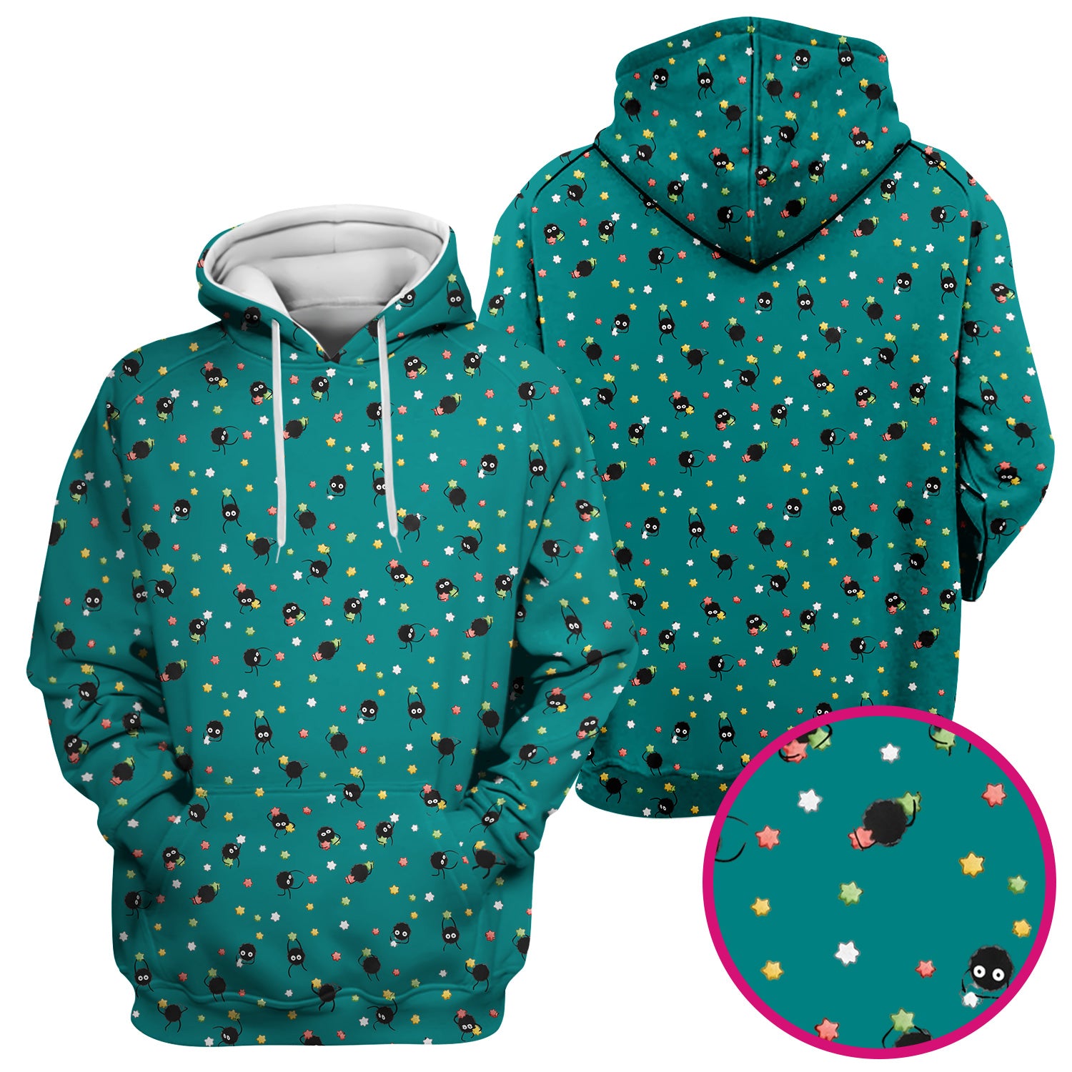 Funny Spider Pattern Pattern Pattern Scrub Top, Cartoon Spider Pattern Nursing Uniform For Women