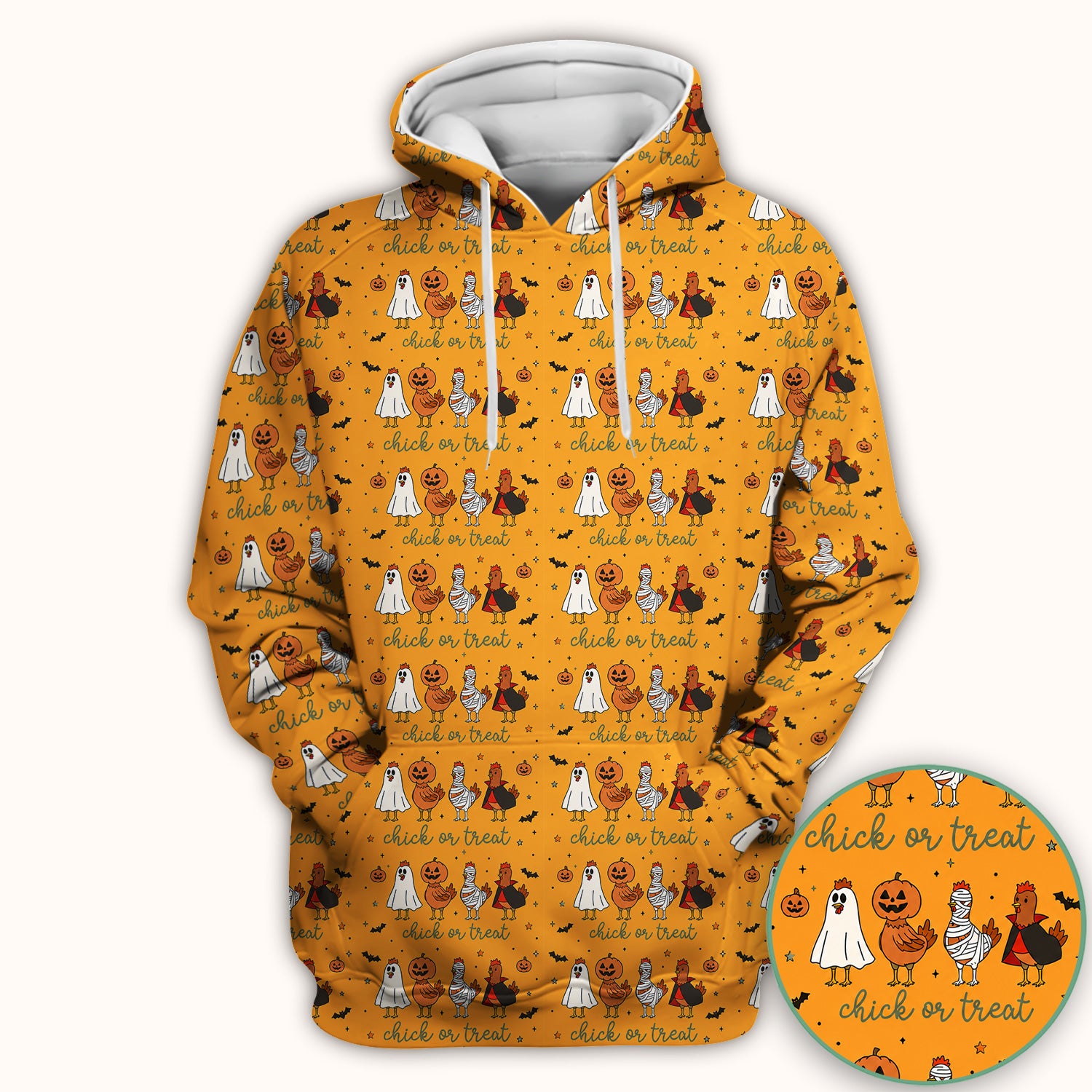Funny Chick Or Treat Season Scrub Top, Comfortable Scrubs for Nurses