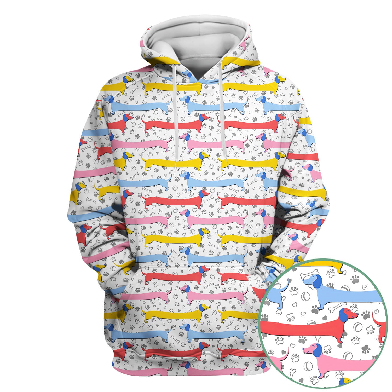 Funny Wiener Dog Scrub Shirt for Women - Dachshund Nurse Top - Cute Sausage Dog Medical Shirt