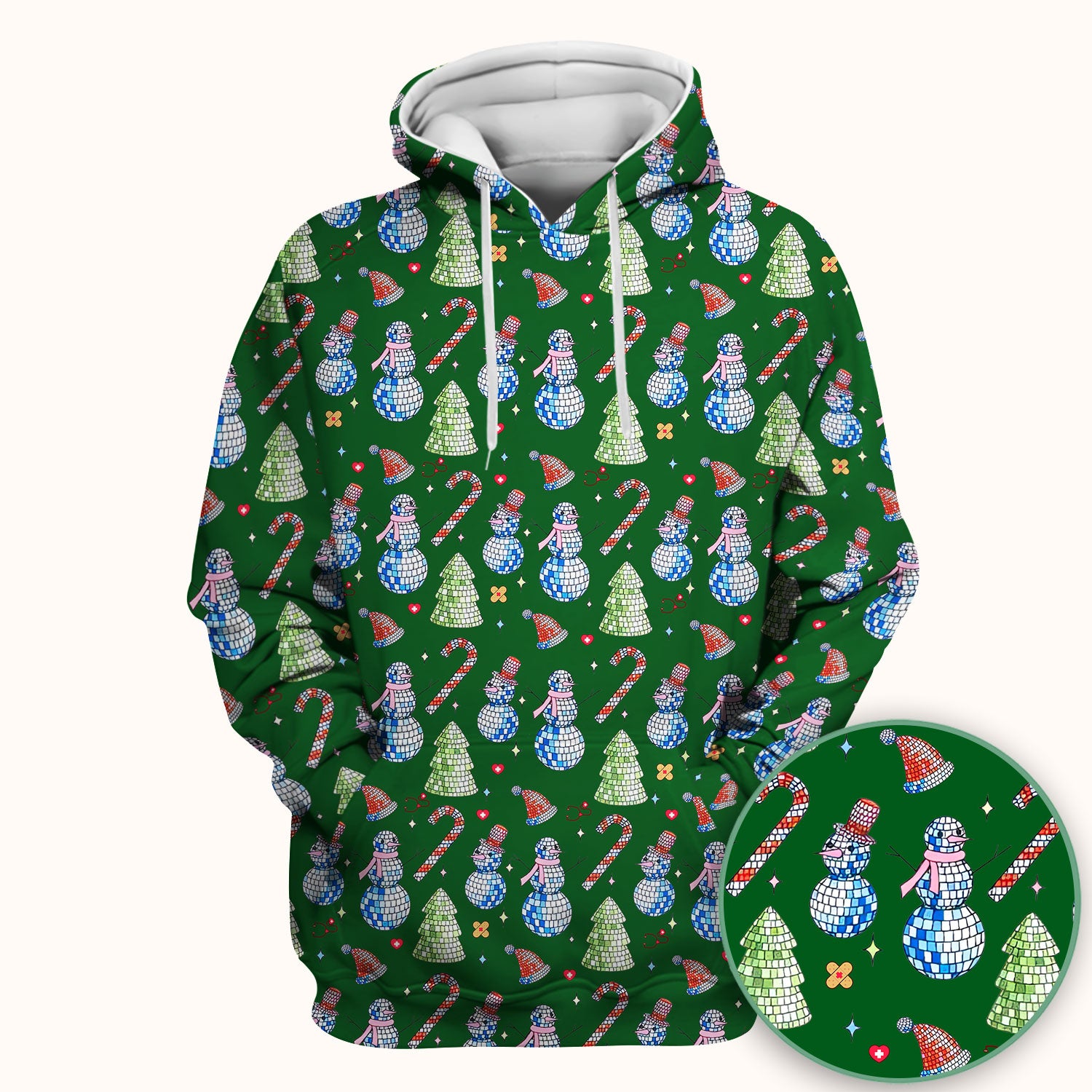 Funny Christmas Snowman Scrub Top for Women - Breathable Fabrics Med Uniform - Comfortable Scrubs for Nurses - Xmas Gift for Her