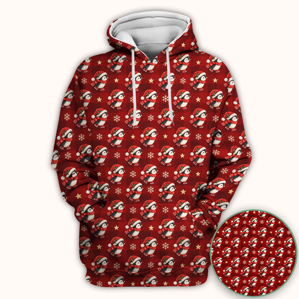 Cute Christmas Ice Skating Penguin Scrub Top, Comfortable Scrubs for Nurses