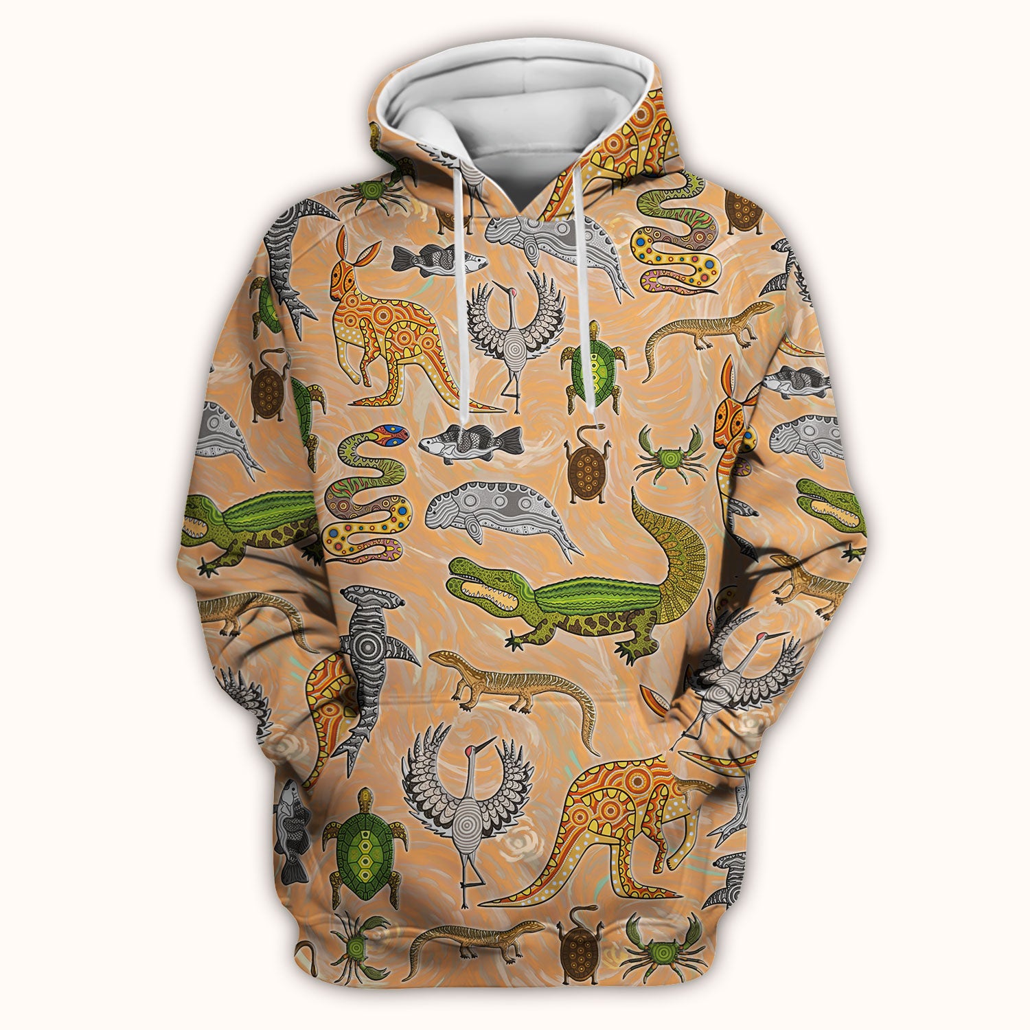 Crocodile Turtle Snake Animal Pattern Scrub Top, Comfortable Scrubs for Nurses