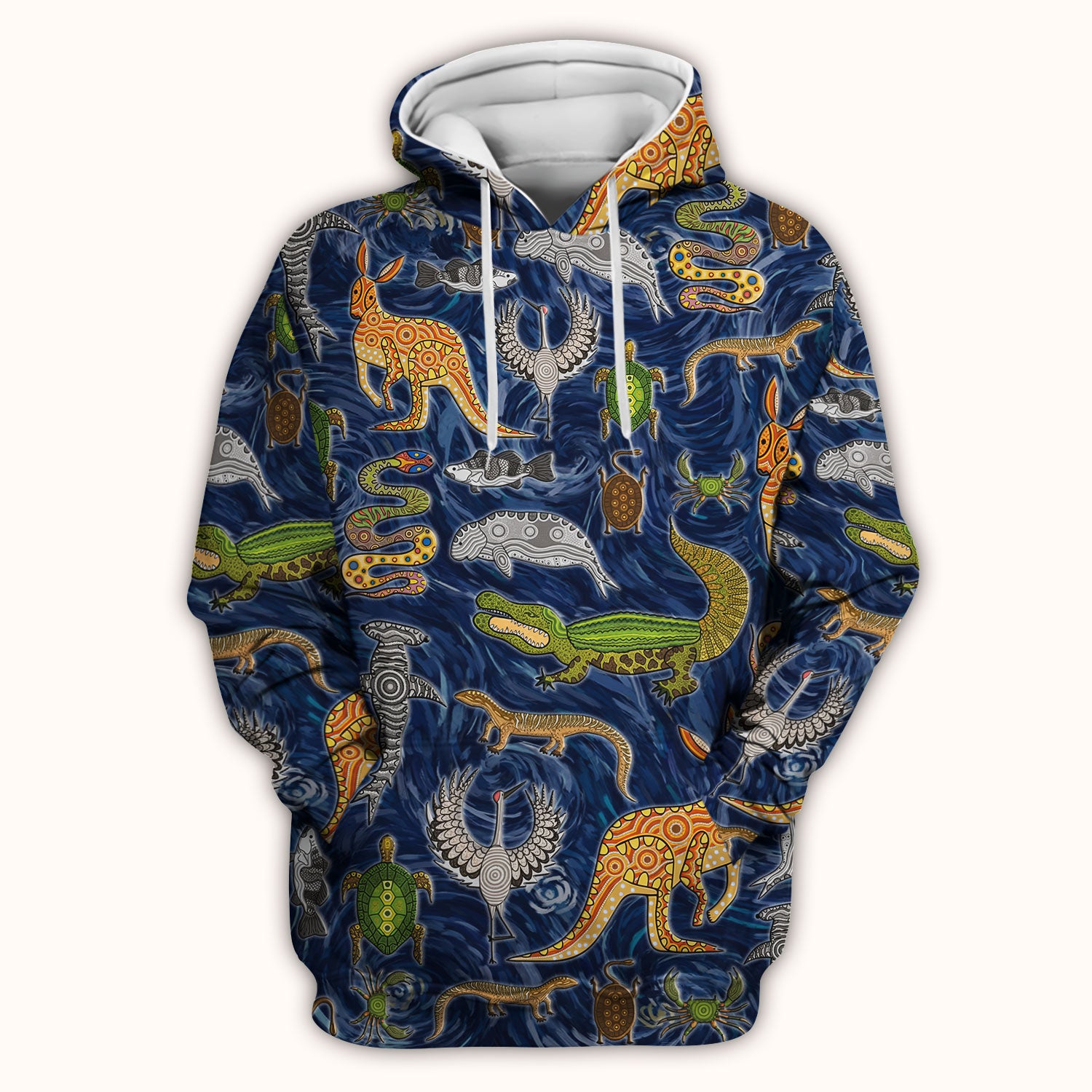 Crocodile Turtle Snake Animal Pattern Scrub Top, Comfortable Scrubs for Nurses