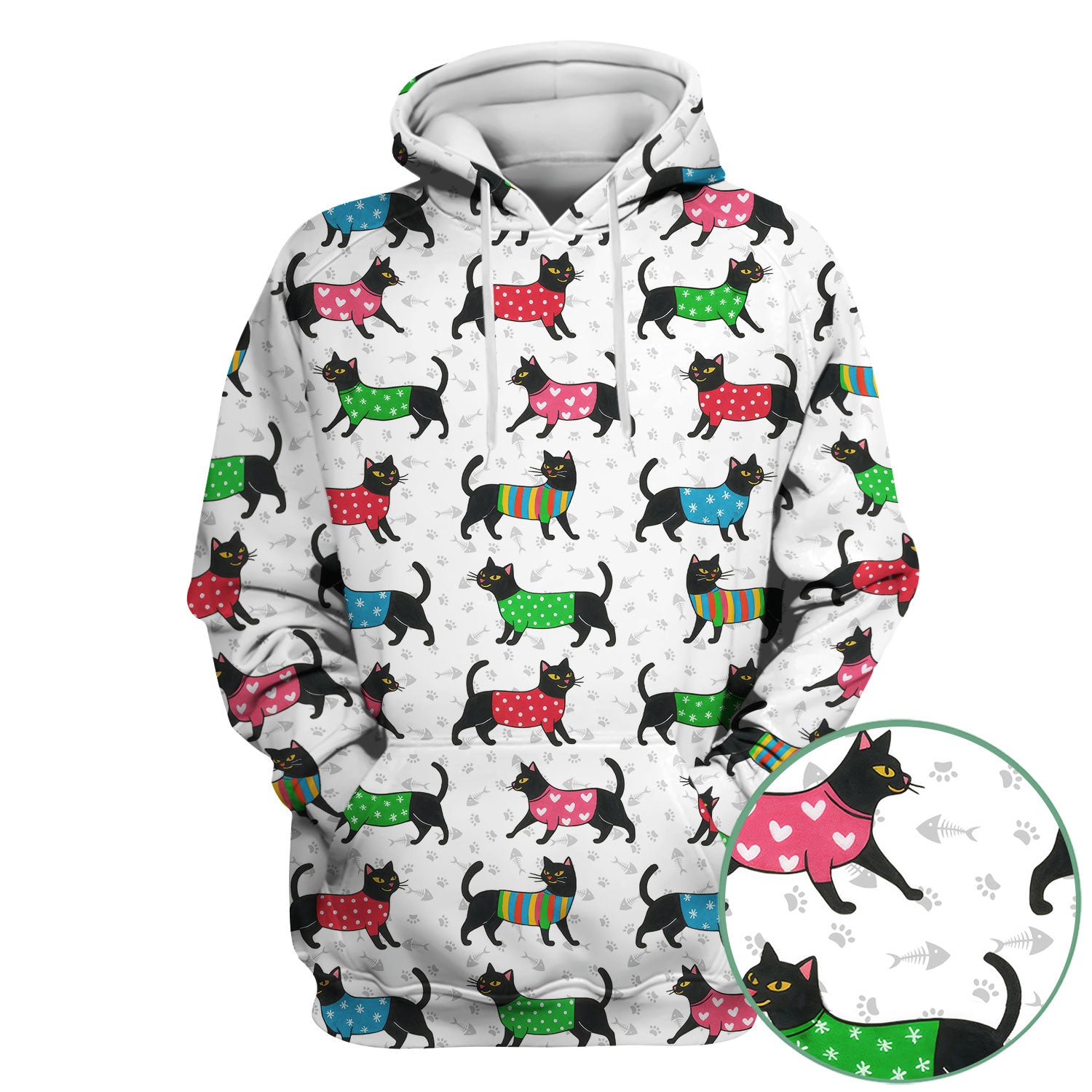 Cute Cat Scrub Top - Black Kitty Print Nurse Shirt - Fun Animal Medical Scrubs Gift for Women CNA RN Doctor
