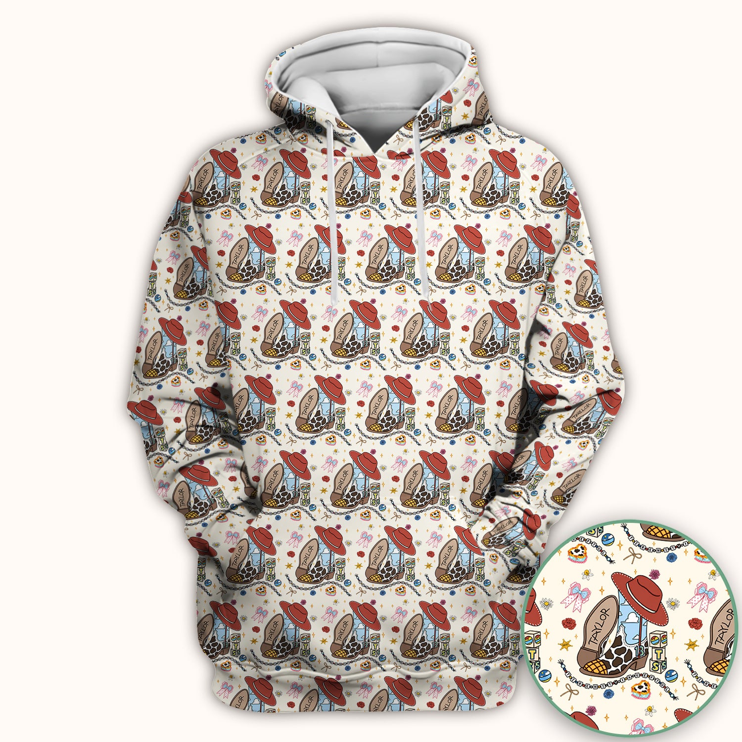 Western Cowgirl Country Medical Pattern Scrub Top, Comfortable Scrubs for Nurses