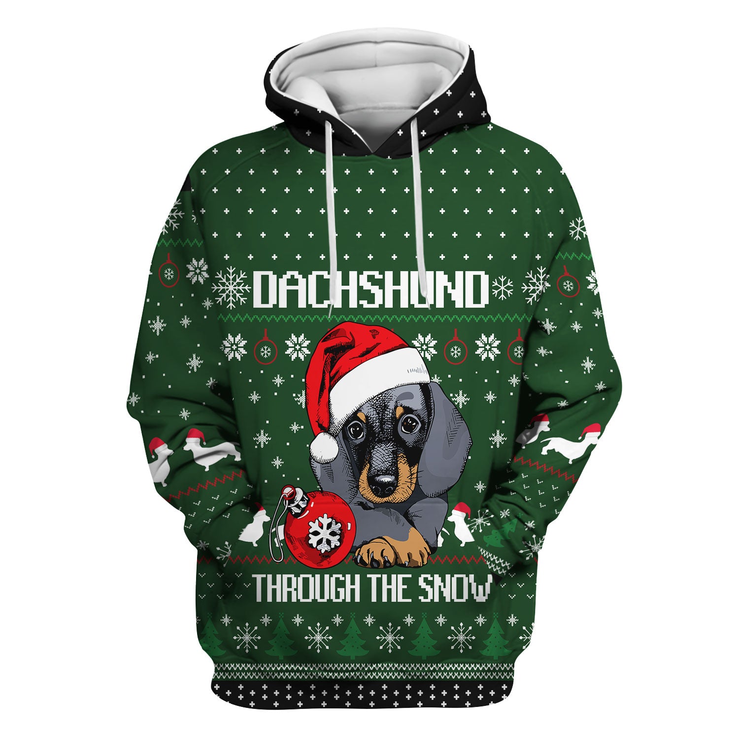 Dachshund Christmas Scrub Top - Funny Sausage Dog Nurse Shirt - Cute Holiday Scrubs for Women RN LPN CNA Gift