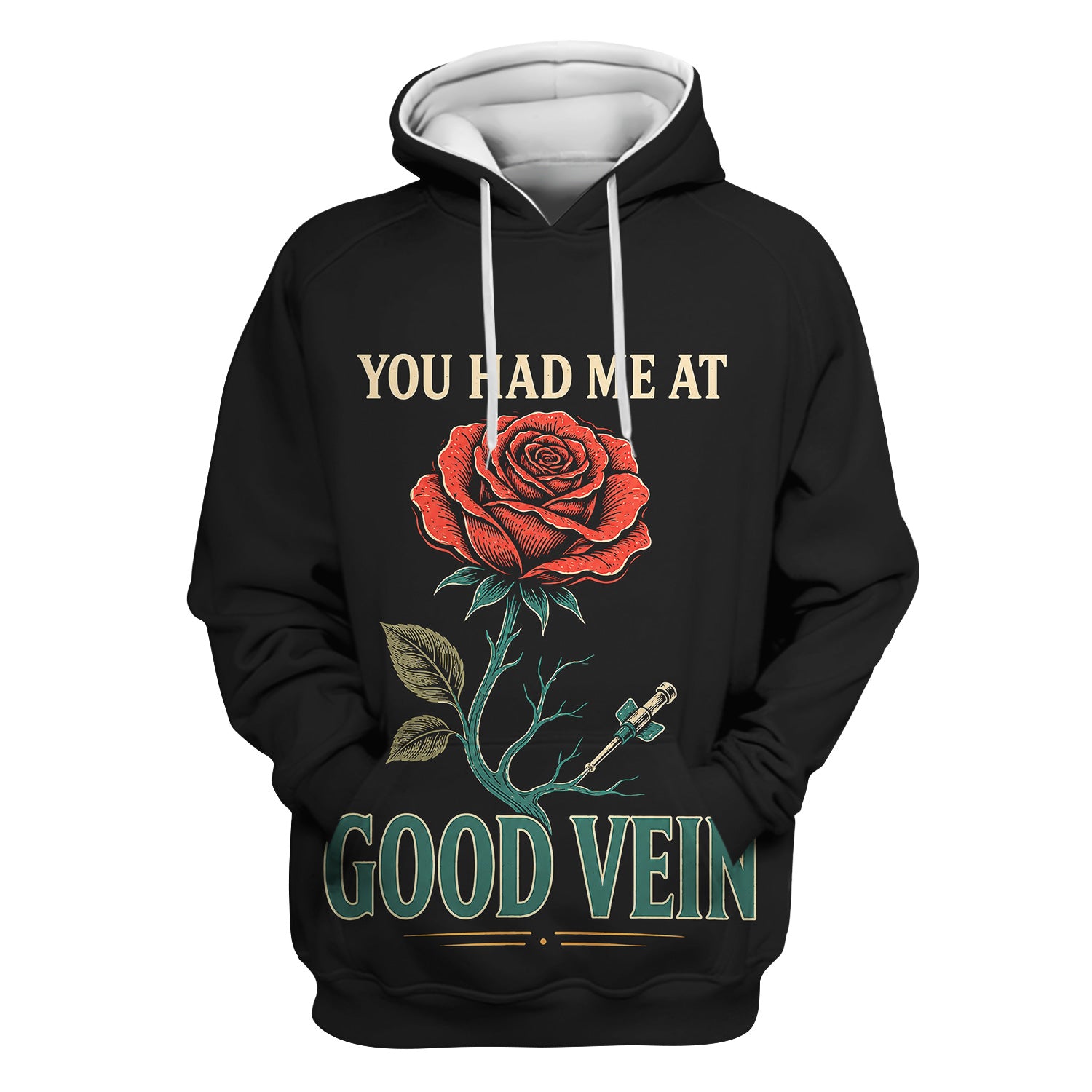 "You Had Me At Good Vein" Funny Nurse Scrub Top, Comfortable Scrubs for Nurses