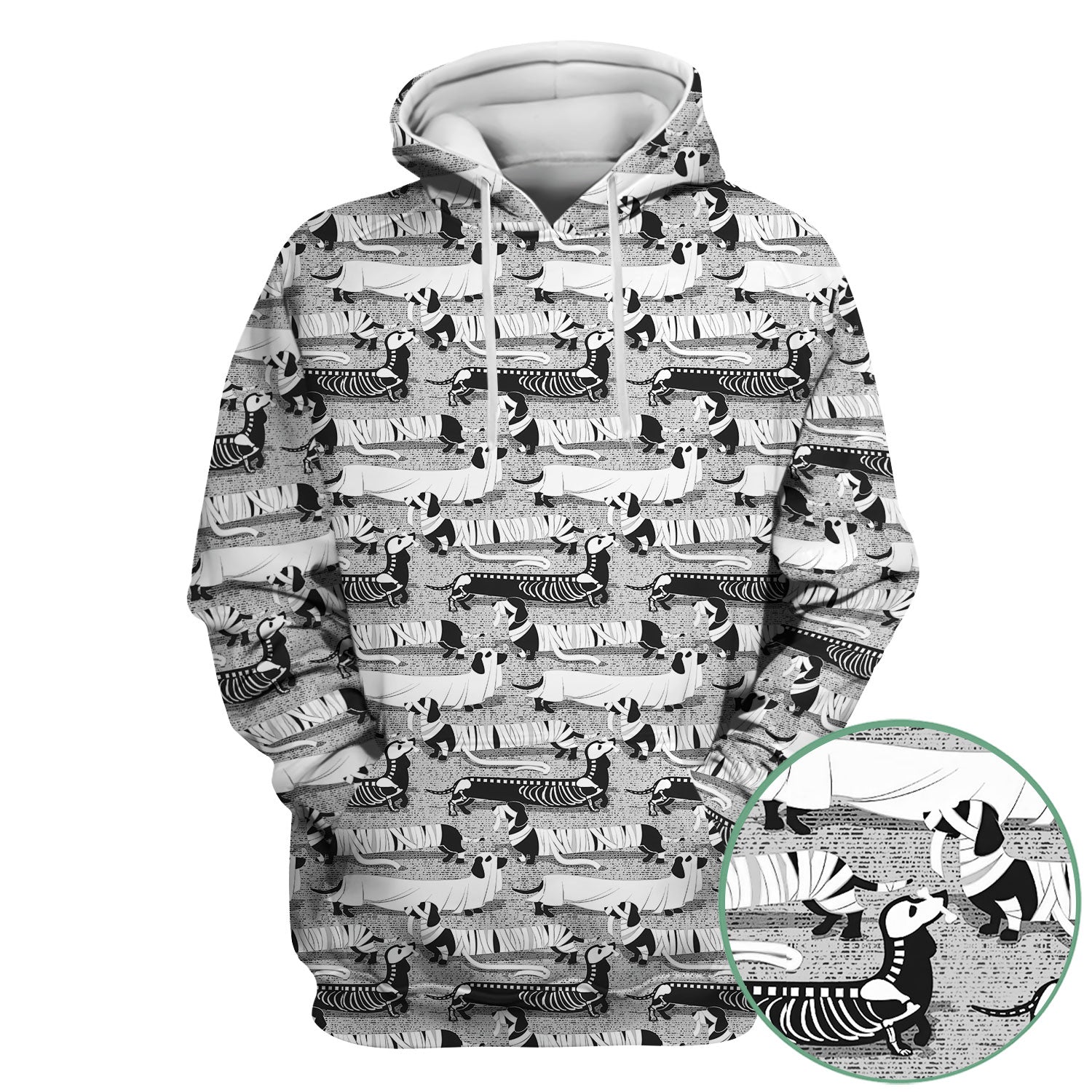 Halloween Dachshund Scrub Top - Funny Dog Skeleton Scrub Shirt Multi Color - Cute Halloween Scrubs Gift for Nurse, CNA, RN, Doctor