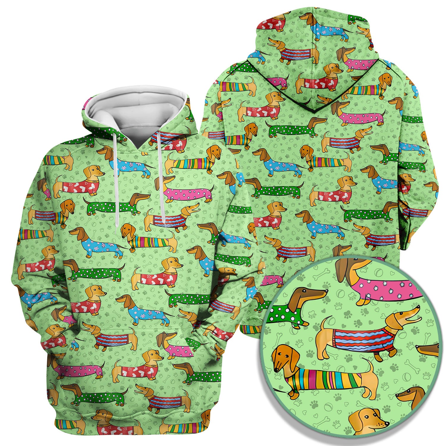 Cute Dachshund Dog Scrub for Nurse - Funny Animal Lover Top for Women - RN LPN CNA Healthcare Workers Gift