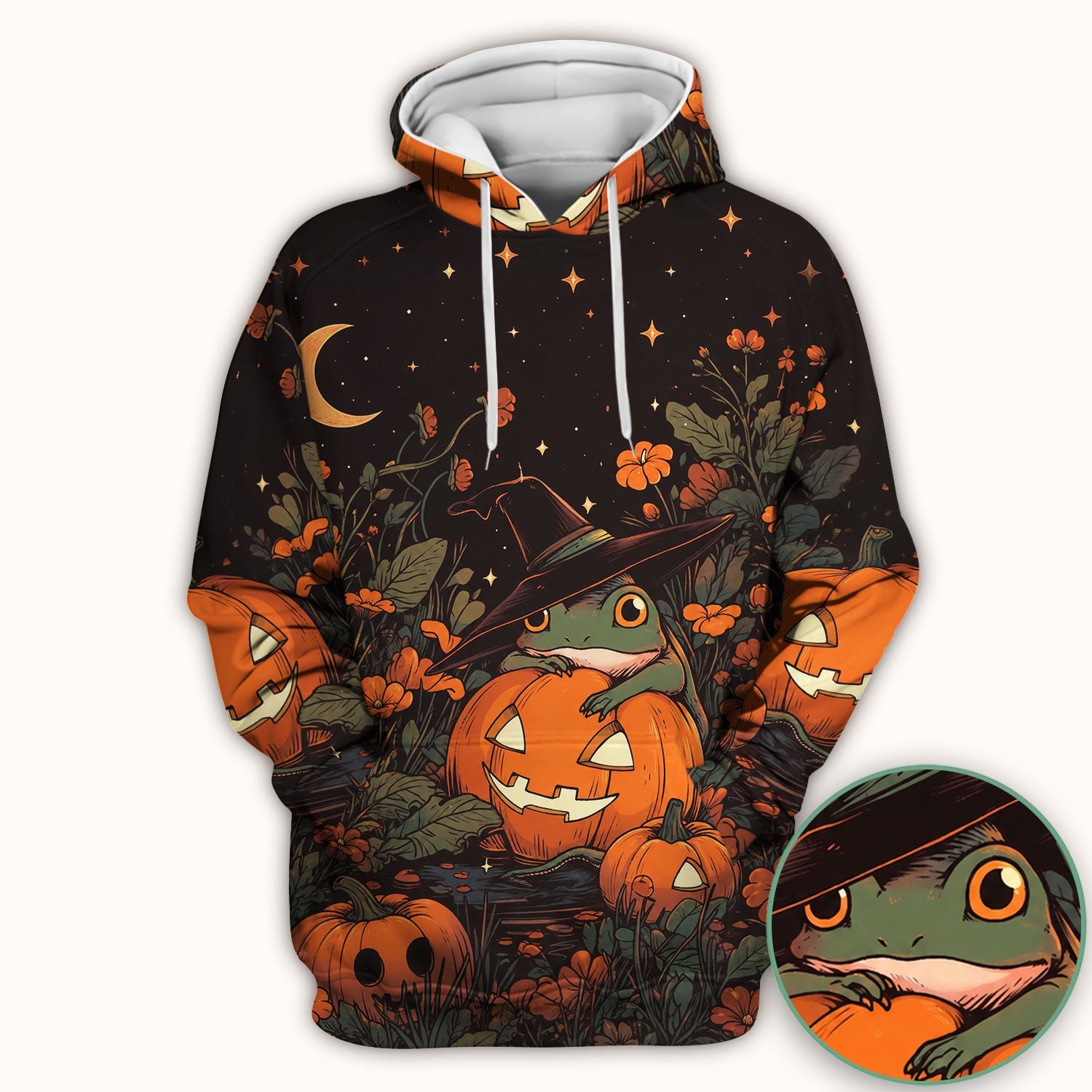 Cute Halloween Frog Nurse for Pediatric Nurses, RN, CNA, Pumpkin Medical Scrub Top, Comfortable Scrubs for Nurses
