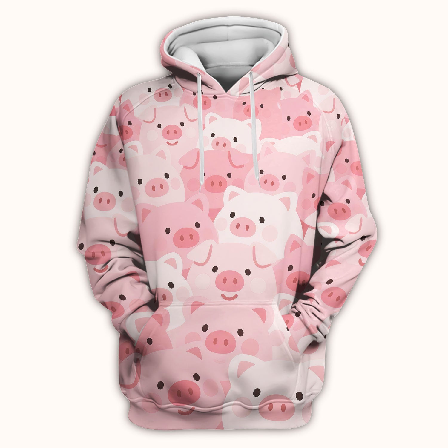 Cute Pig Nursing Scrub Top, Comfortable Scrubs For Nurses