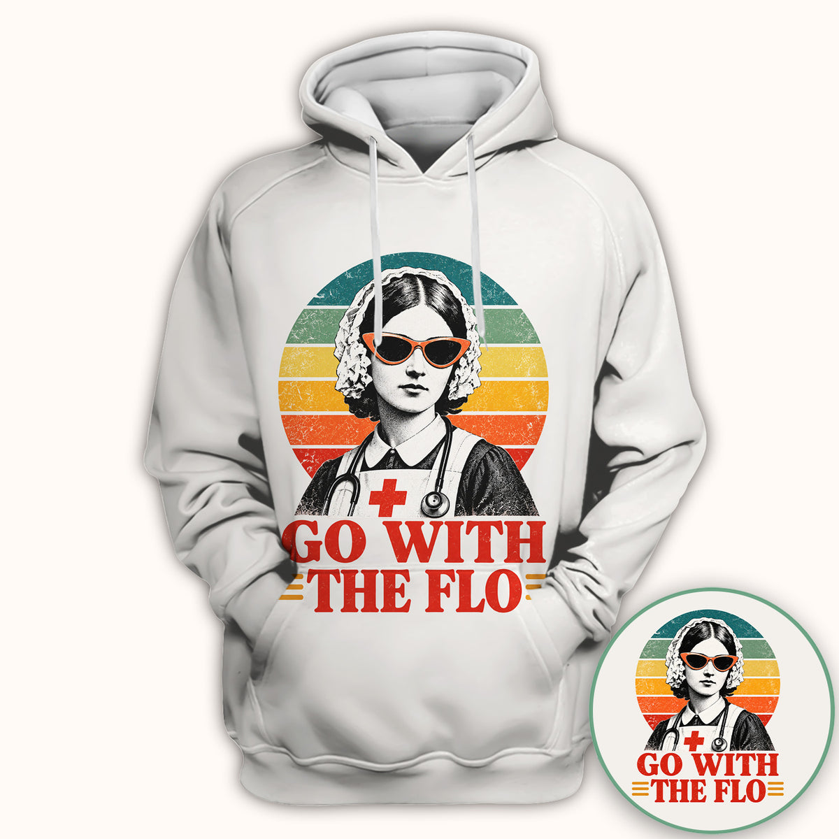 Go With The Flo Nurse T-Shirt