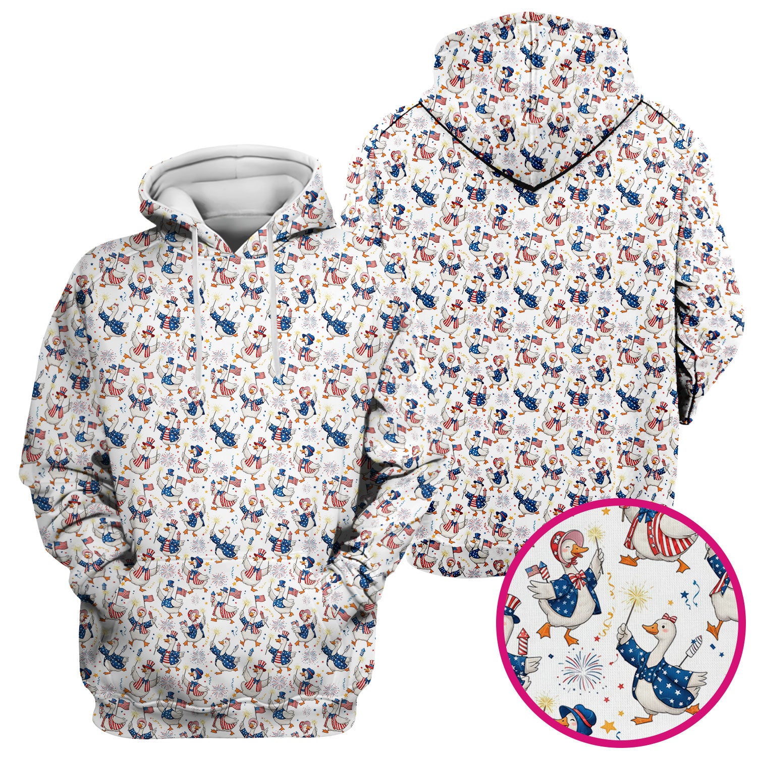 Goose America Medical Print Scrub Top, Breathable Fabrics Nursing Uniform