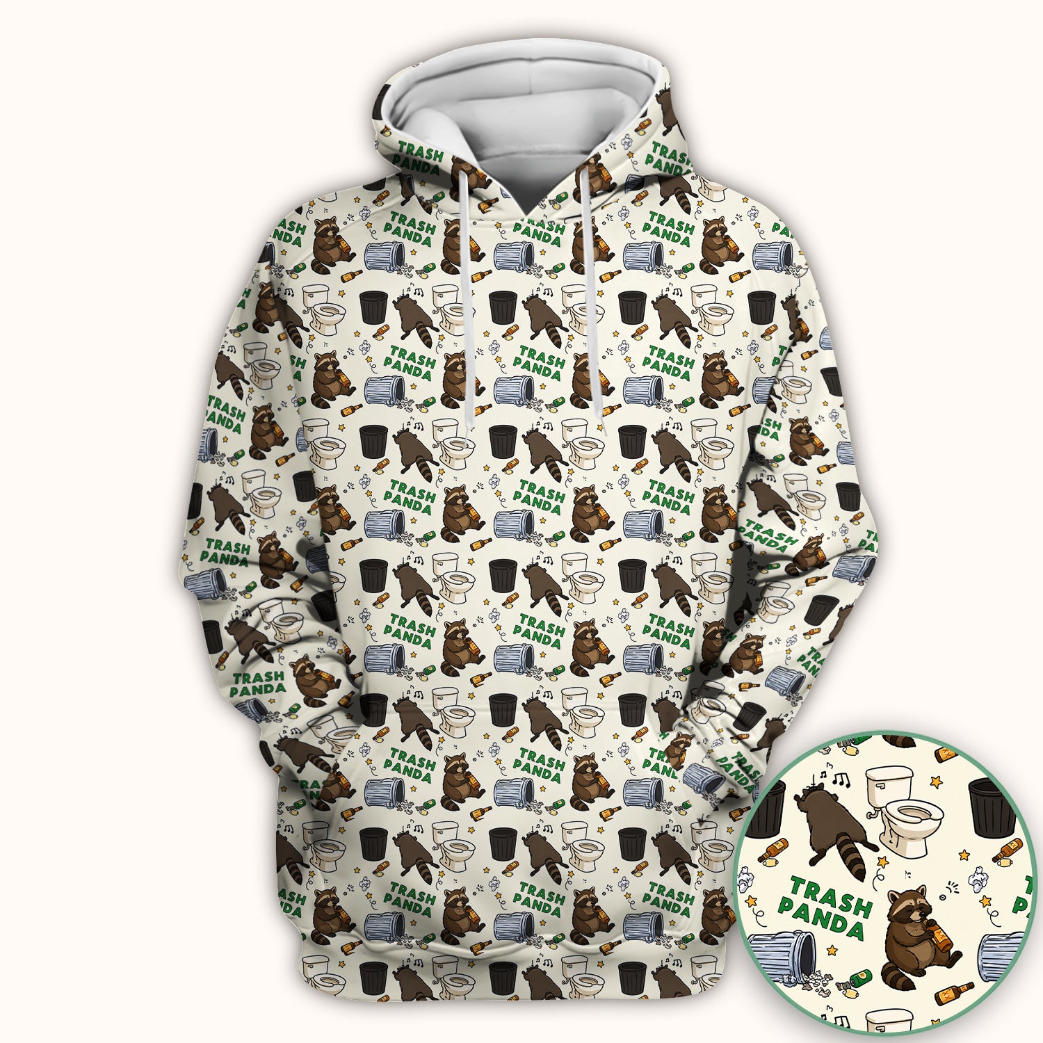 Funny Trash Panda Raccoon Scrub Top, Comfortable Scrubs for Nurses