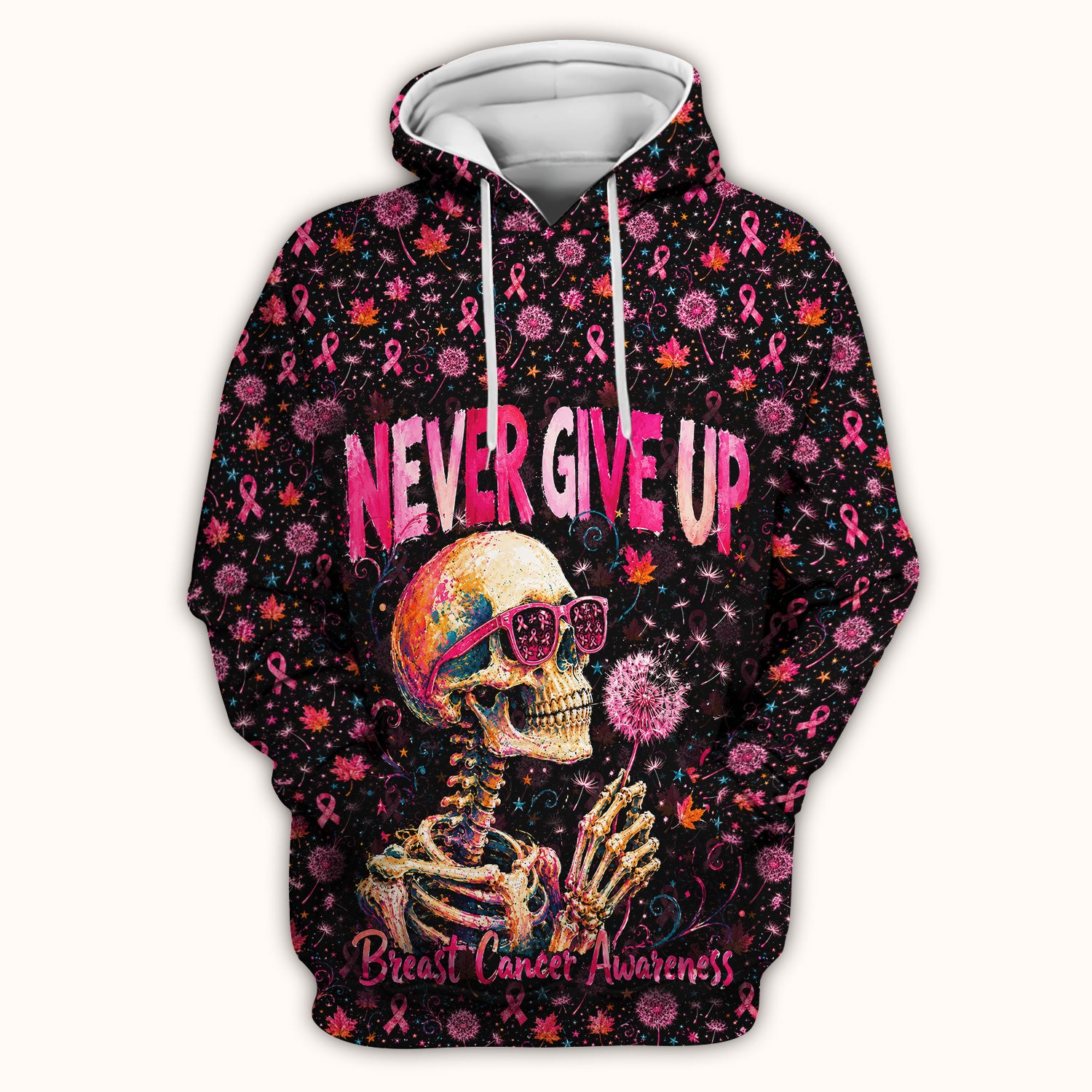 Meaningful Breast Cancer Awareness Skeleton Scrub Top, Comfortable Scrubs for Nurses