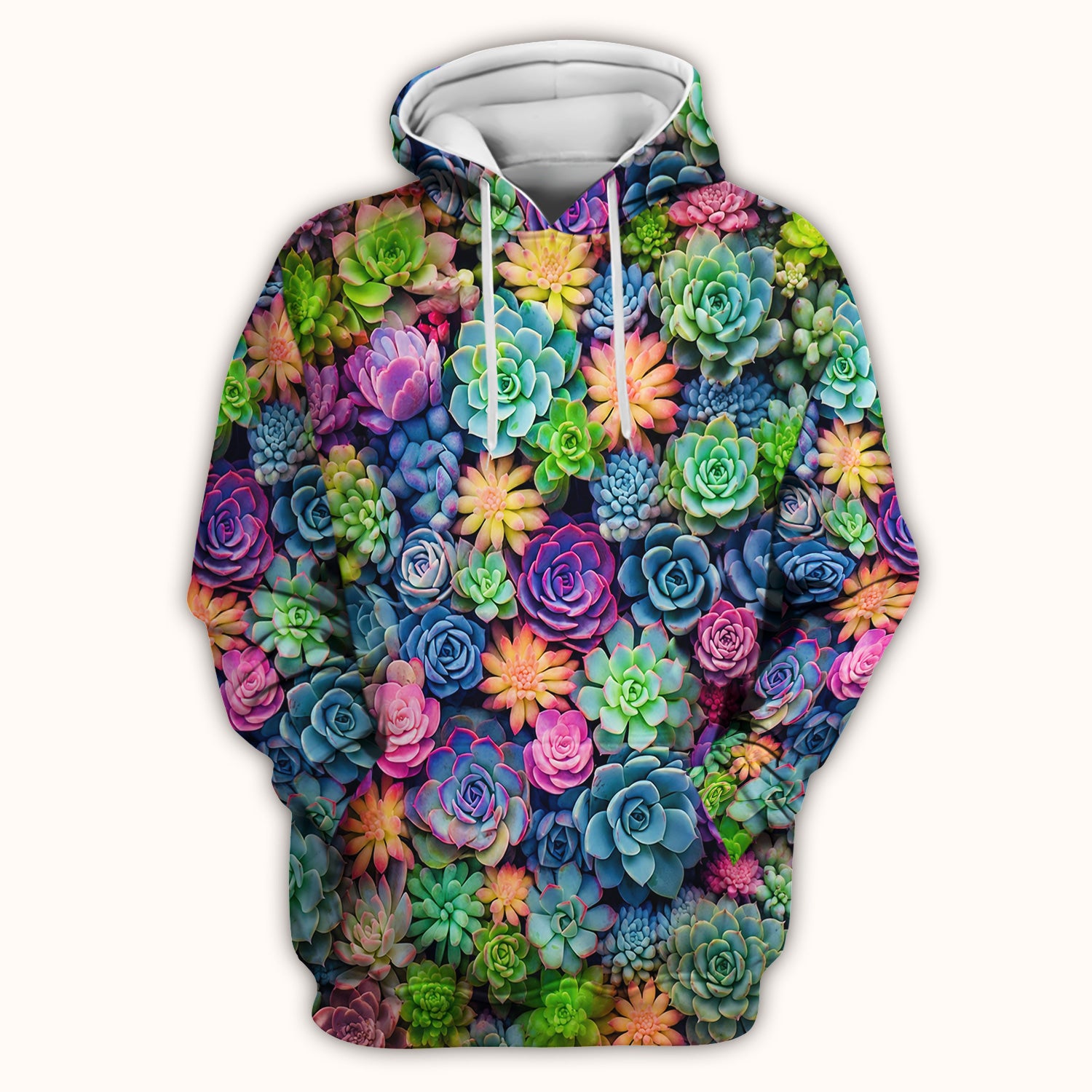 Cute Nurse Scrub Top Boho Succulent Flower Pattern Scrub Top, Comfortable Scrubs for Nurses