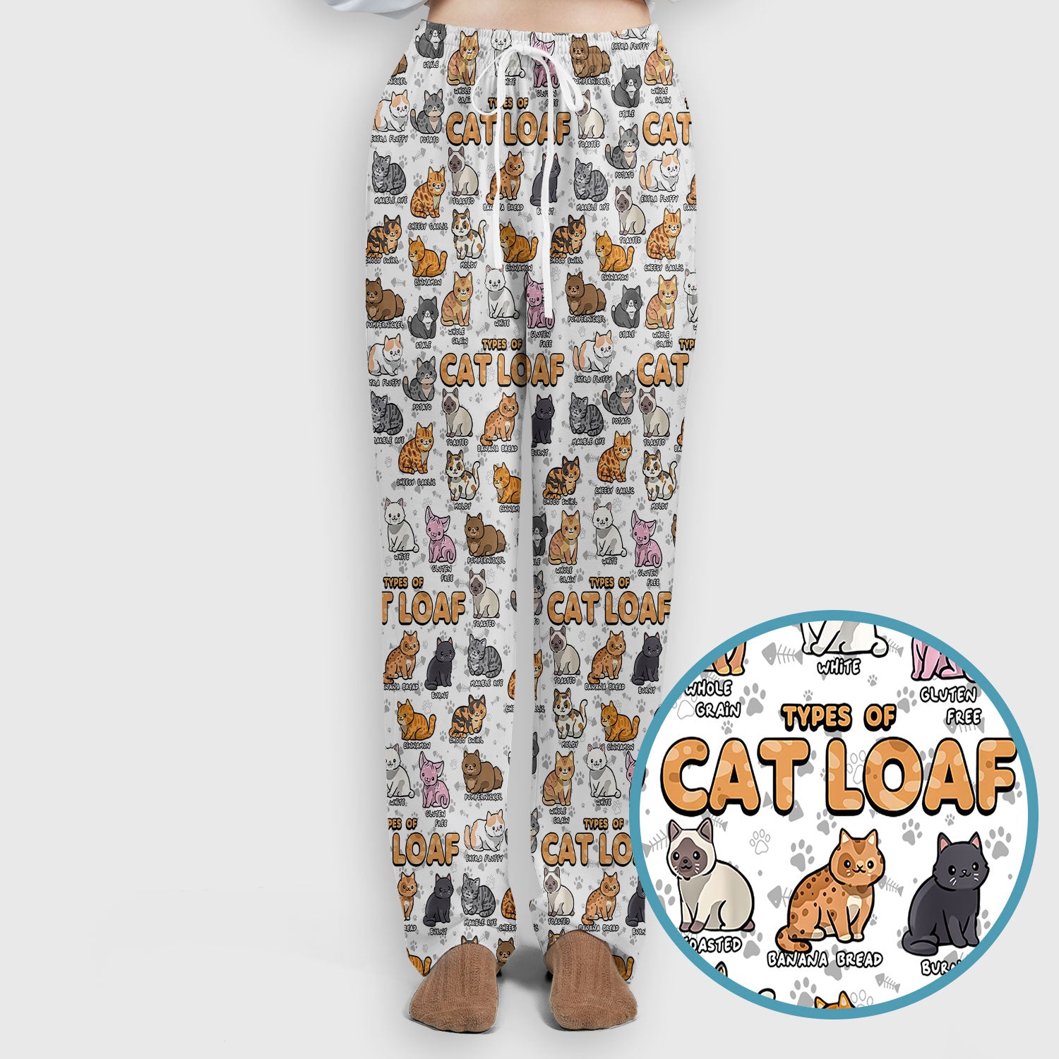 Funny Cat Loaf Nurse Scrub Set for Women - Cute Cat Medical Uniform Top and Pants - Pet Lover Gift - Comfortable Nursing Outfit