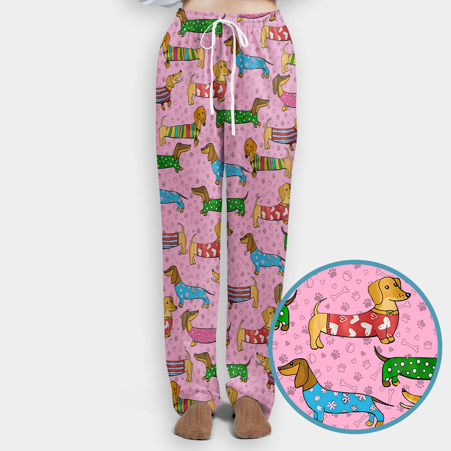 Doxin Nursing Scrub Pants - Weiner Dog Scrubs Set - It's Been A Long Day Dachshund Sweater - Medical Uniform Gift for Women