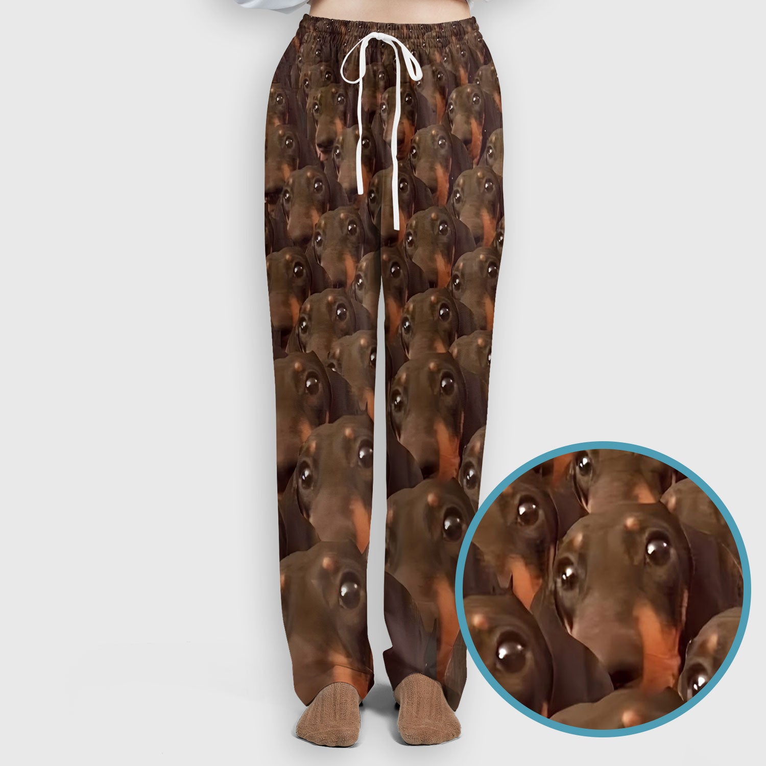 Funny Dachshund Scrub Set for Women - Cute Sausage Dog Pattern Med Uniform - Weiner Lover Gift for RN LPN CNA