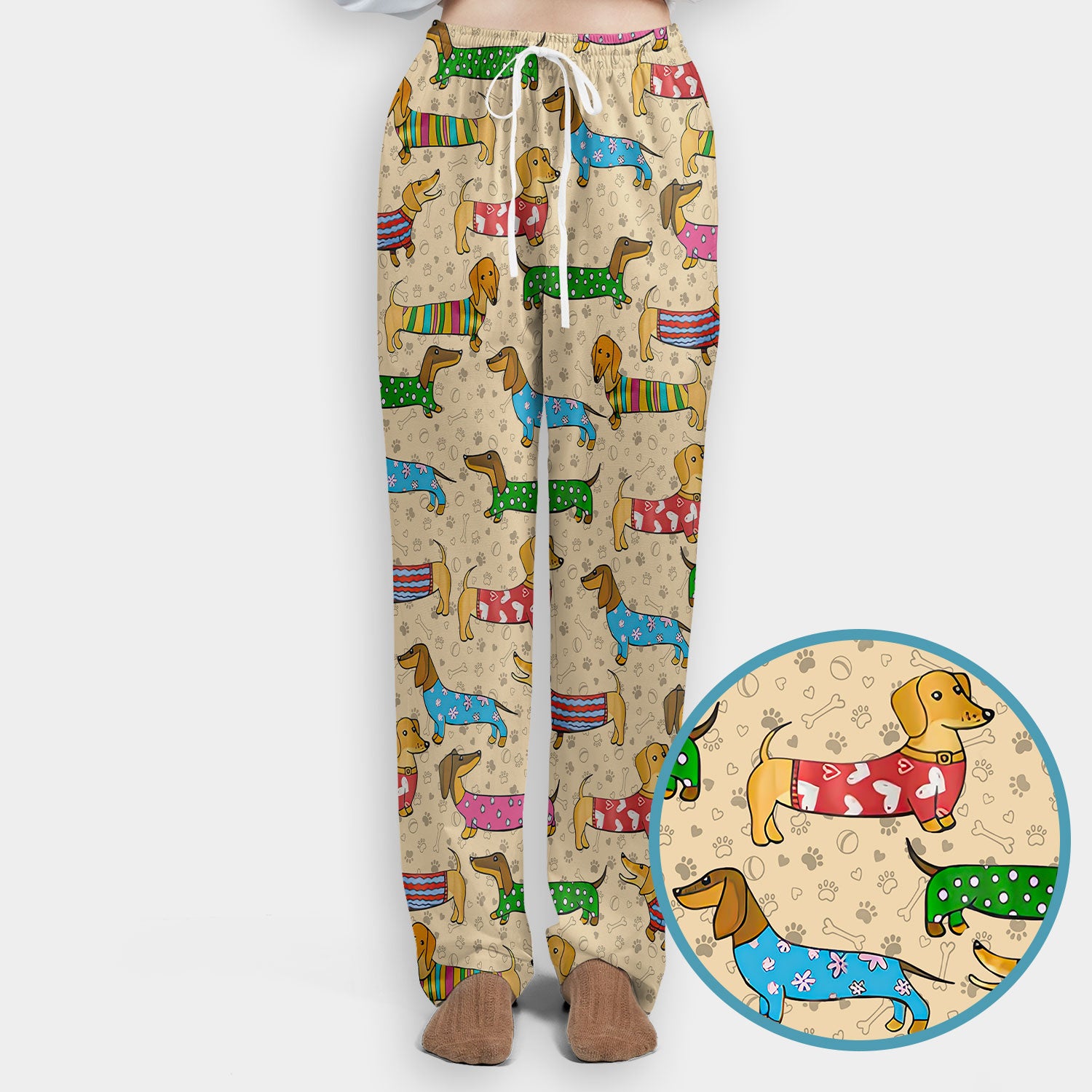 Doxin Nursing Scrub Pants - Weiner Dog Scrubs Set - It's Been A Long Day Dachshund Sweater - Medical Uniform Gift for Women
