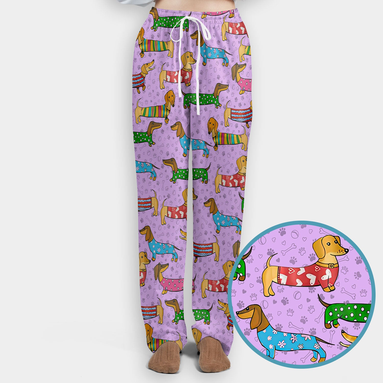 Dachshund Nursing Scrub Pants - Funny Wiener Dog Scrub Set - It’s Been a Long Day Medical Uniform for Women