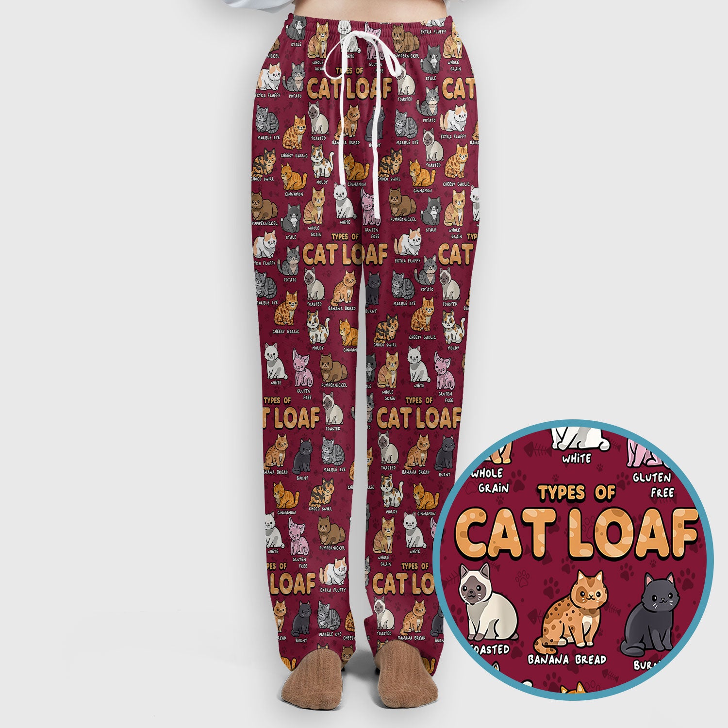 Funny Cat Loaf Nurse Scrub Set for Women - Cute Cat Medical Uniform Top and Pants - Pet Lover Gift - Comfortable Nursing Outfit