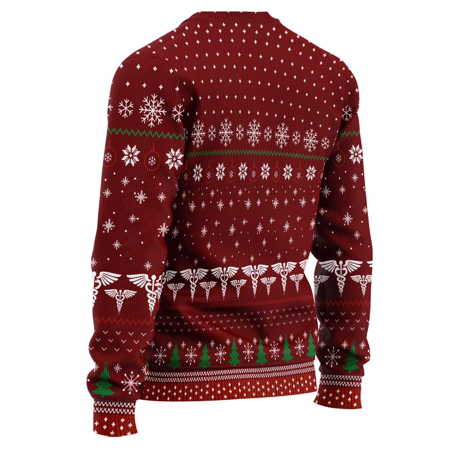 Retired Nurse Ugly Christmas Sweater, Funny Holiday Nurse Sweater, Rain Shine Sleet or Snow I’m Staying Home Uniform