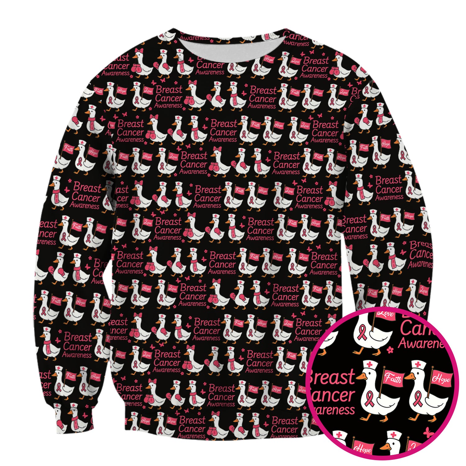 Breast Cancer Awareness Scrub Top - Cute Medical Uniform Scrub For Women - CNA RN LPN Gift