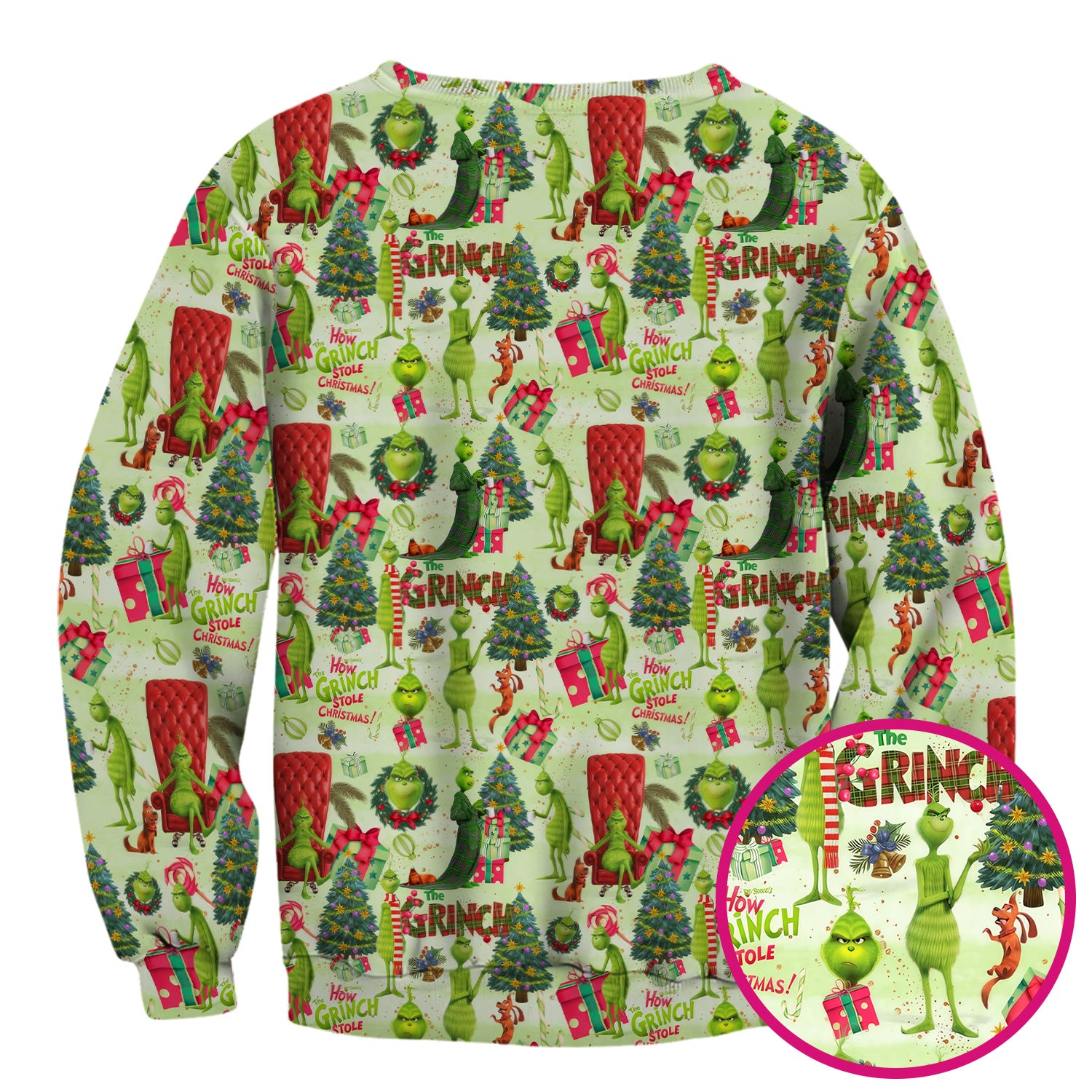 Funny Christmas Nurse Scrubs for Women - Merry Grinchmas Top - Cute Medical Uniform for RN CNA LPN LVN EN