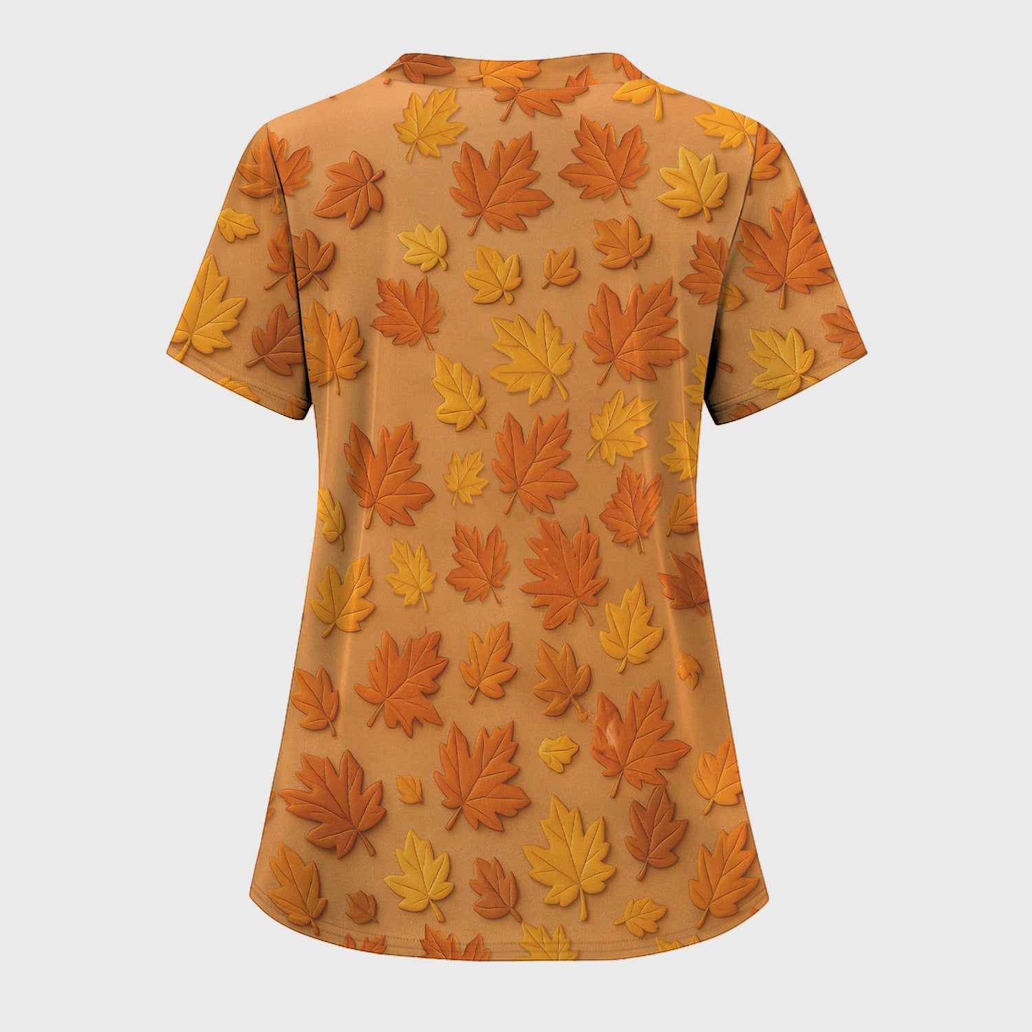 Autumn Pumpkin Nurse Shirt - Fall Leaves Stethoscope Medical Tee - CNA RN LPN Healthcare Worker Gift