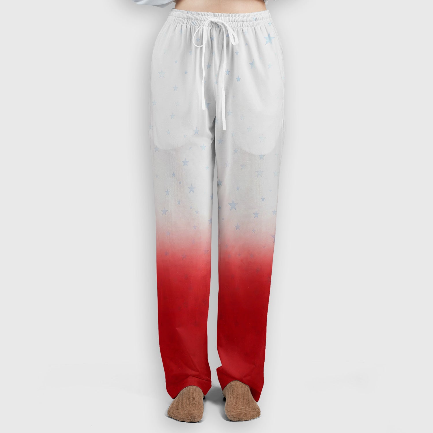 Patriotic 250th Flag Floral Pattern Scrub Set, Scrub Pants and V Neck Top