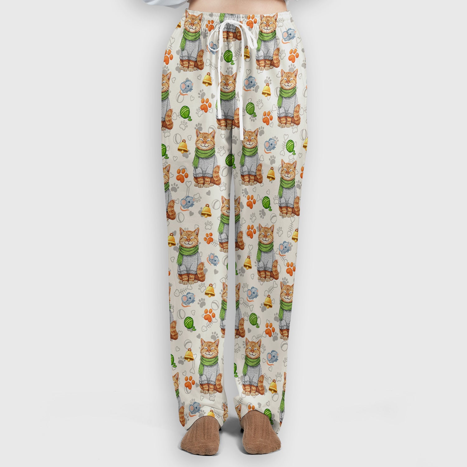 Adorable Cat Lover Nurse Scrub Set, Cute Cat Medical Pattern Shirt, Breathable Fabrics Nursing Uniform