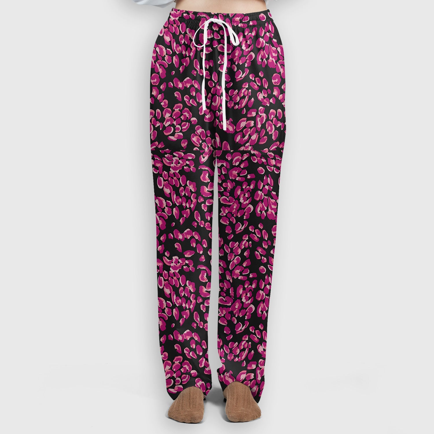 Falling Pink Rose Petals All Over Print Scrub Set, Breathable Med Uniform